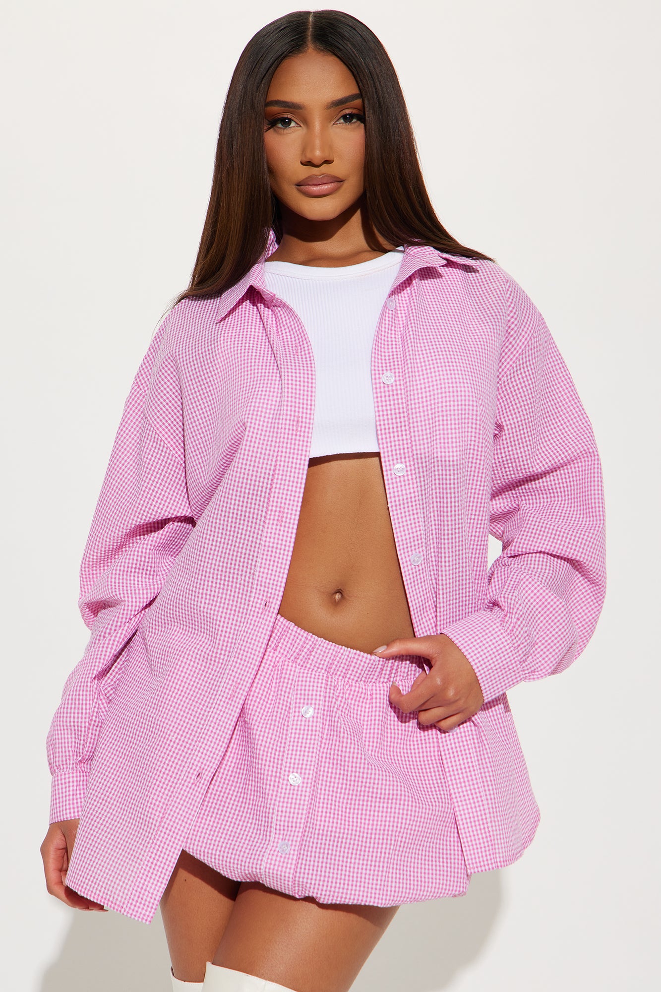 Lover Era Bubble Hem Skirt Set
