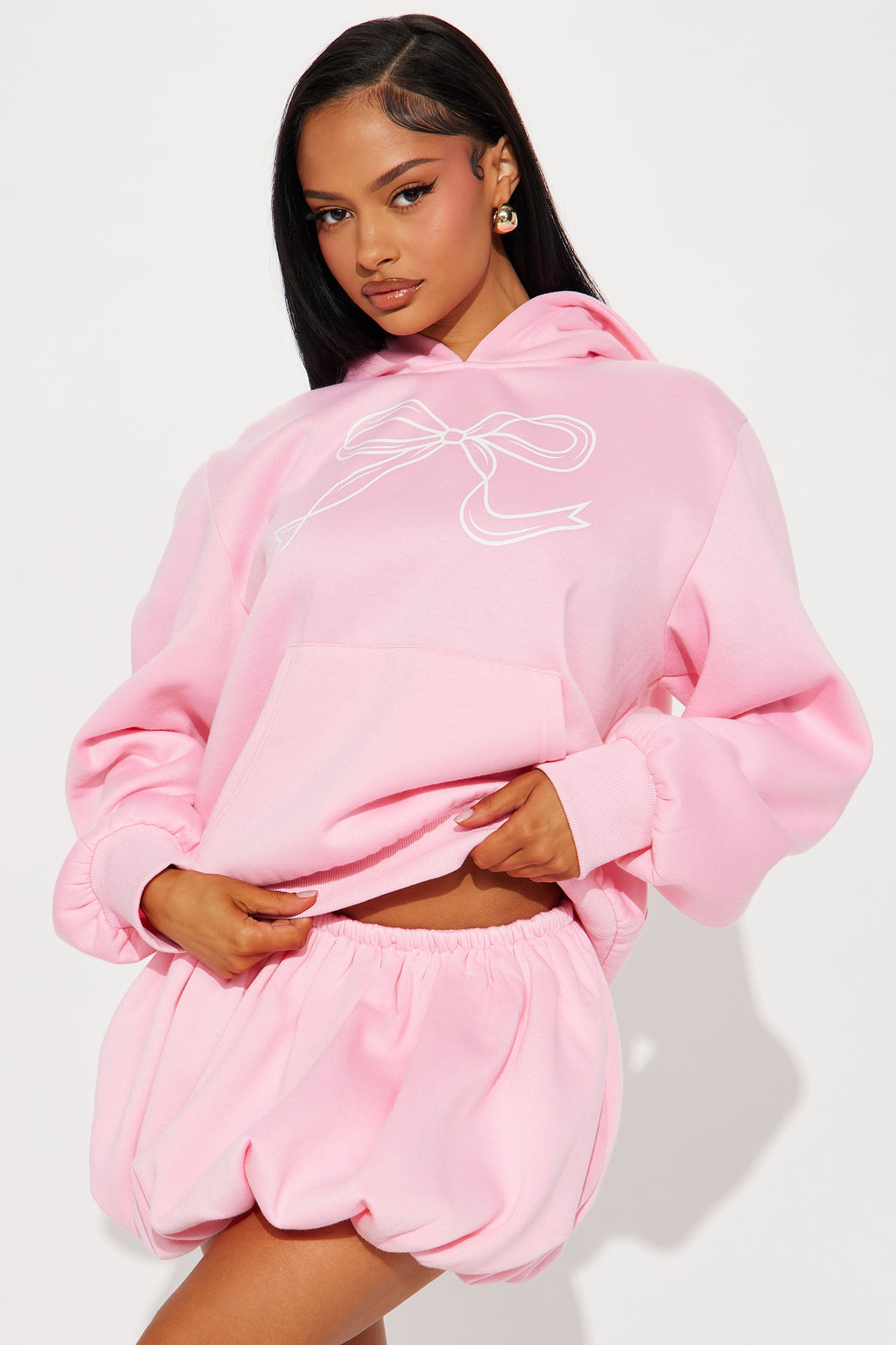 Bow Bubble Skirt Set