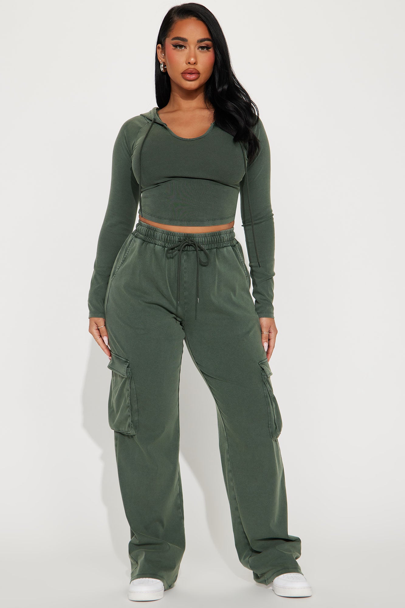 Keep It Casual Washed Pant Set