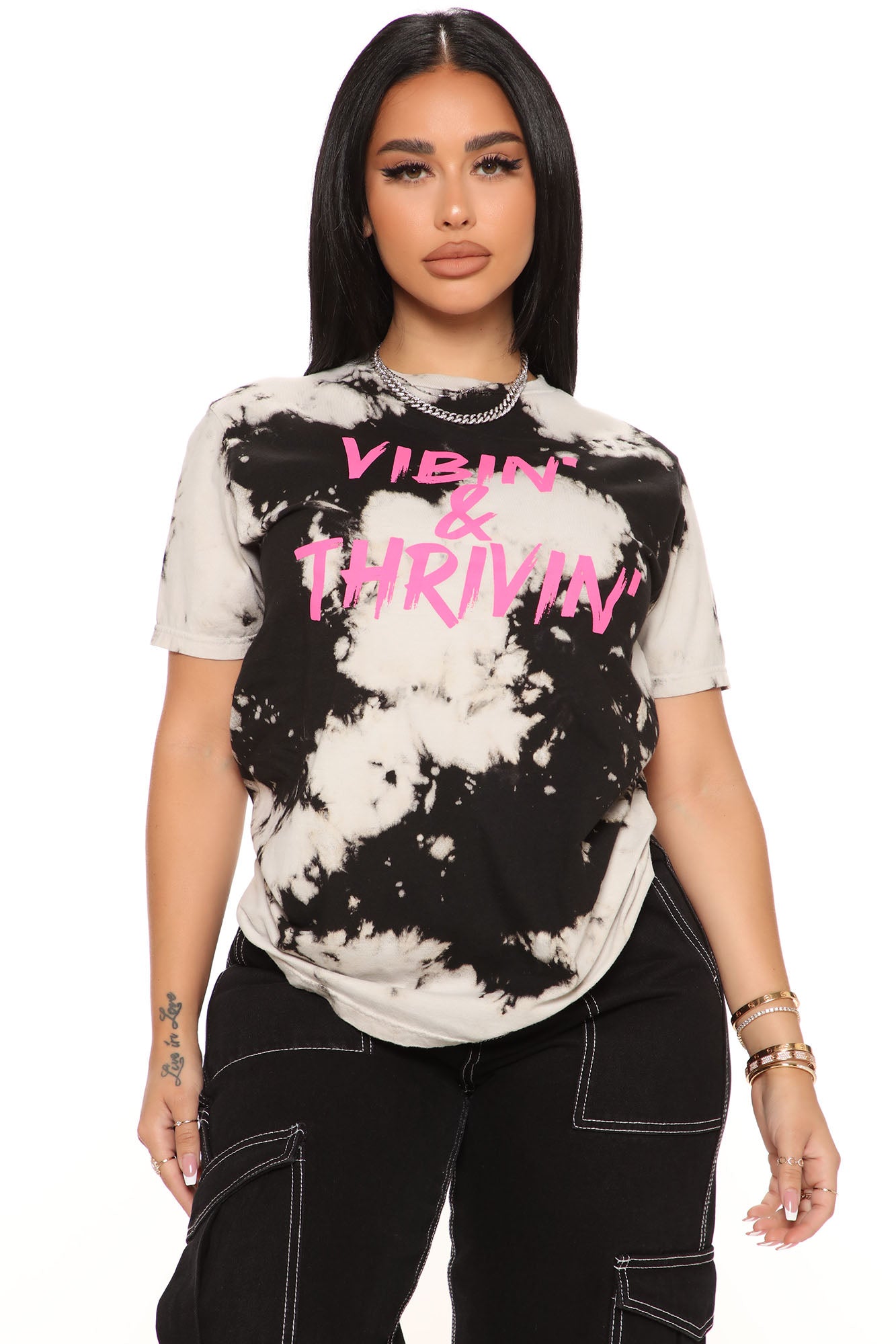 Positive Vibin' Tie Dye Top