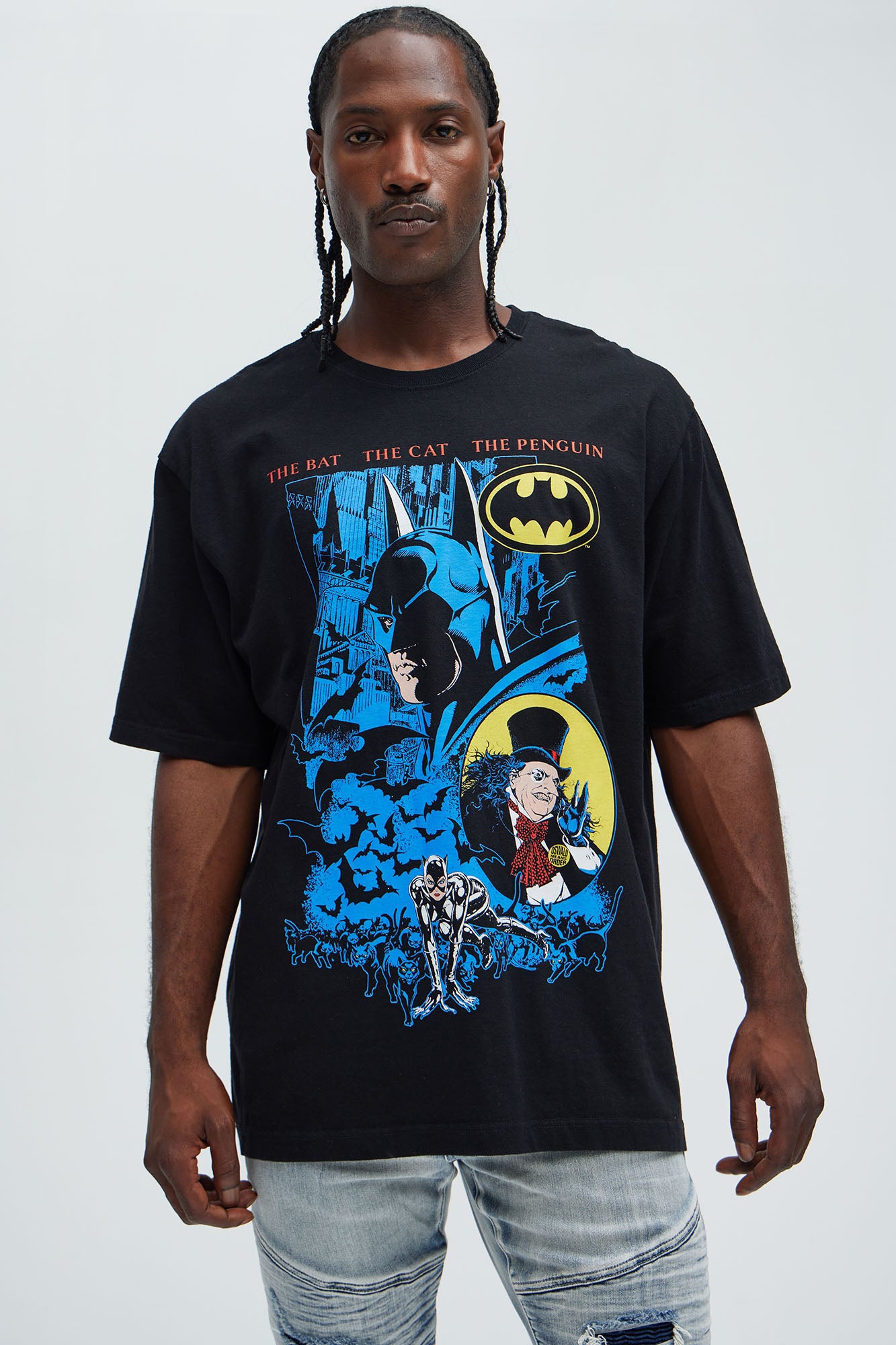 Batman & The Penguin Oversized Short Sleeve Tee