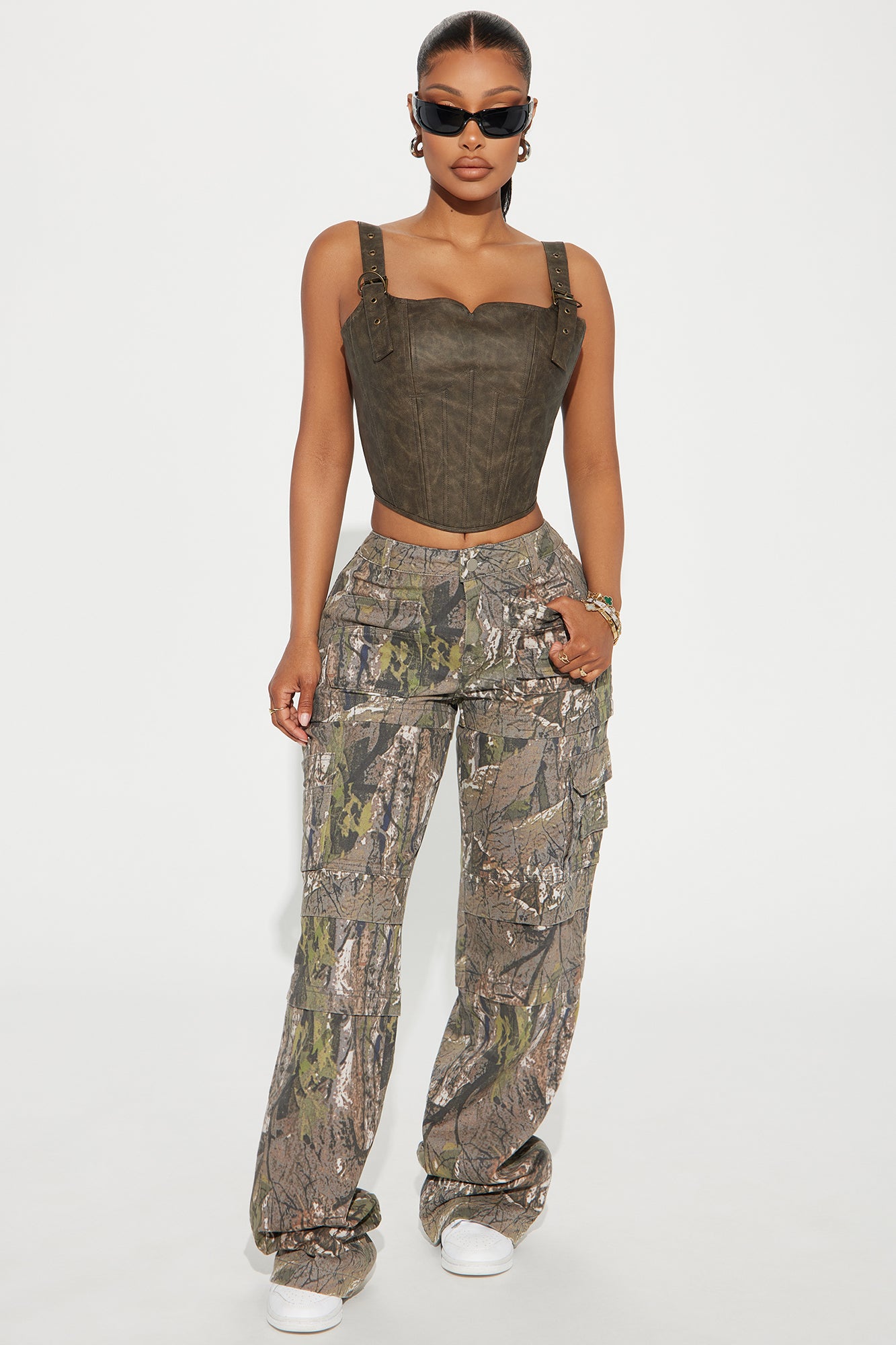 Tall Bree Camo Stretch Cargo Jean
