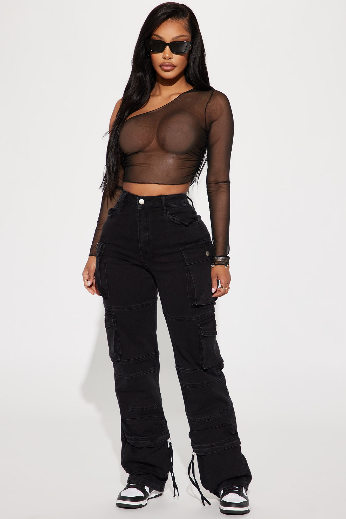 No Matter What Stretch Straight Leg Cargo Jean