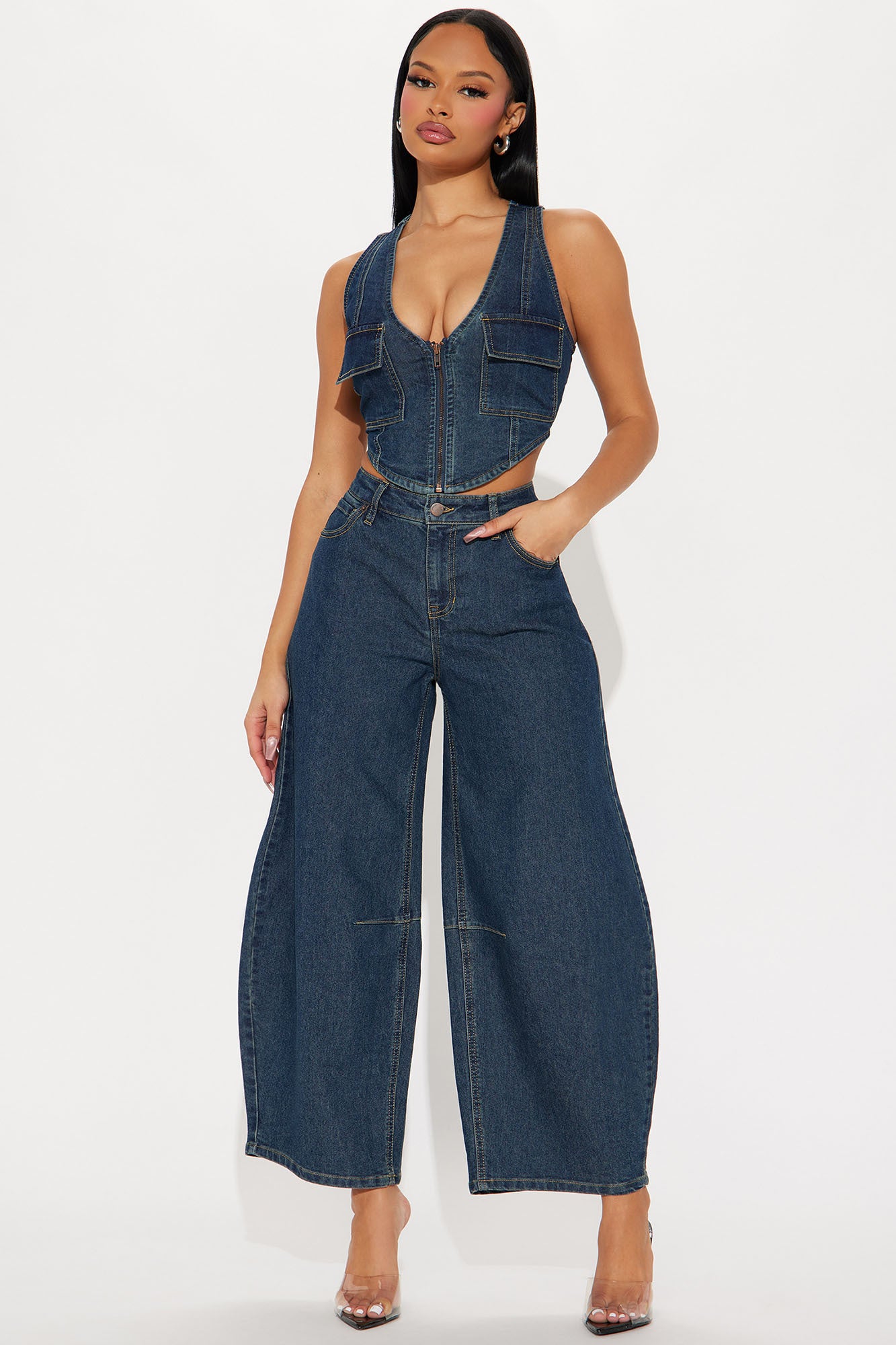 Taylor Barrel Jean Set