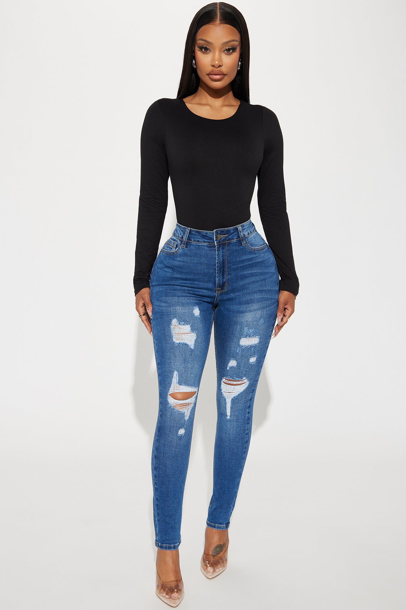 Bea Ripped Booty Lifter Skinny Jeans