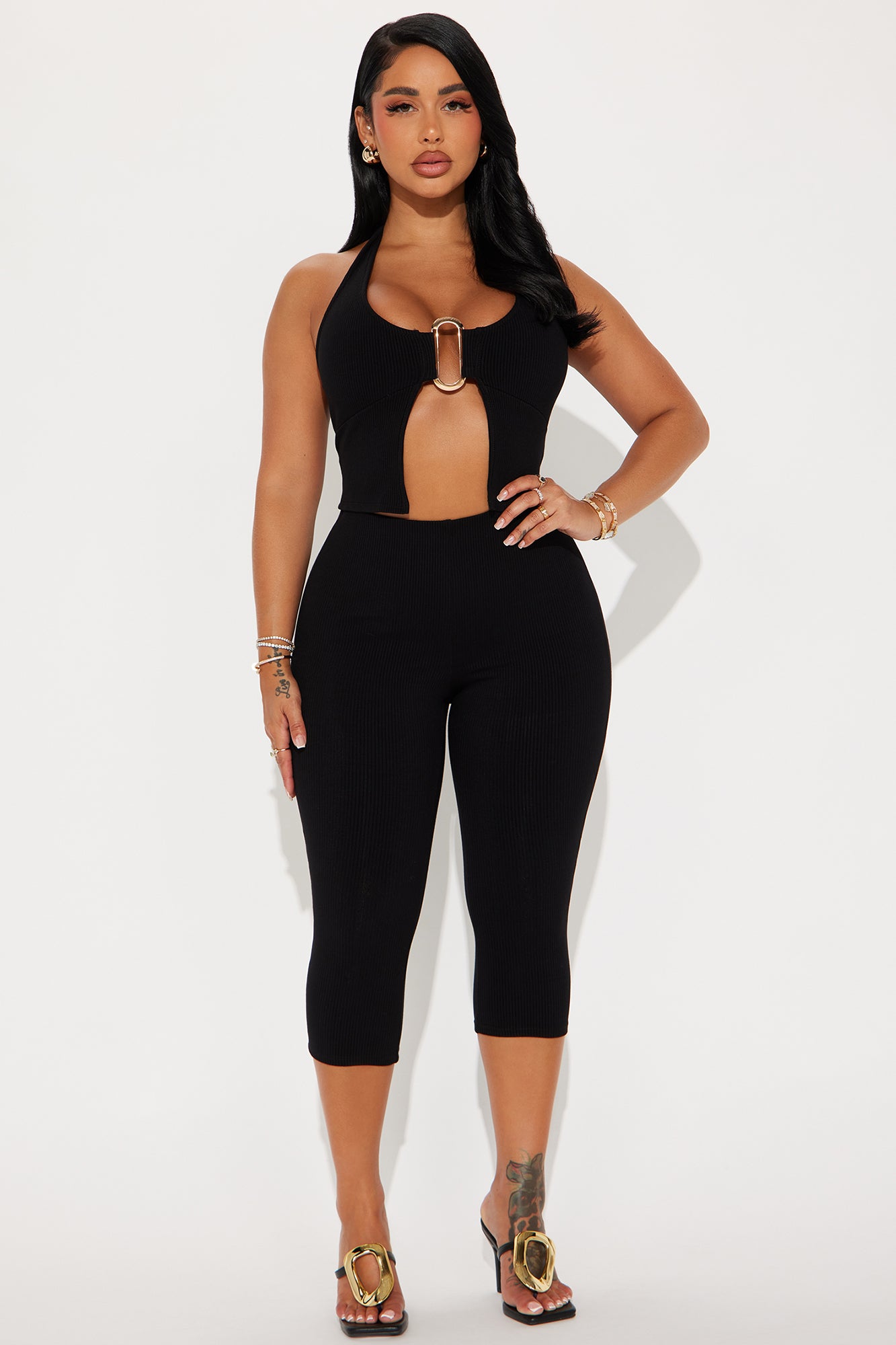 Jazmine Snatched Capri Pant Set