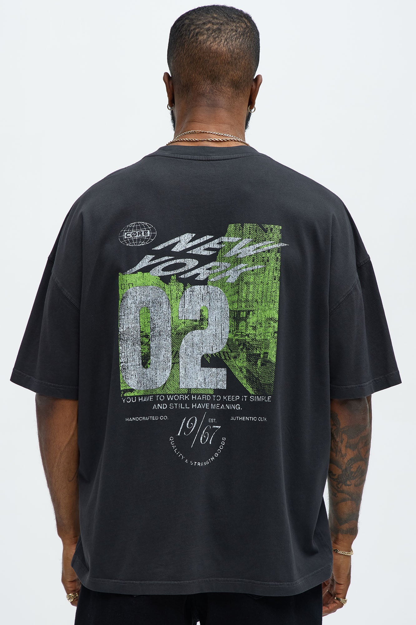 New York Core Oversized Short Sleeve Tee