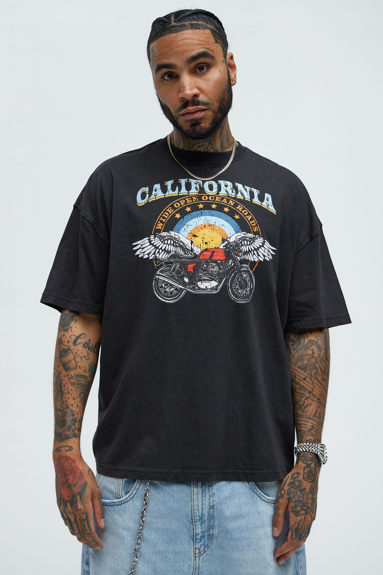 California Open Roads Oversized Short Sleeve Tee