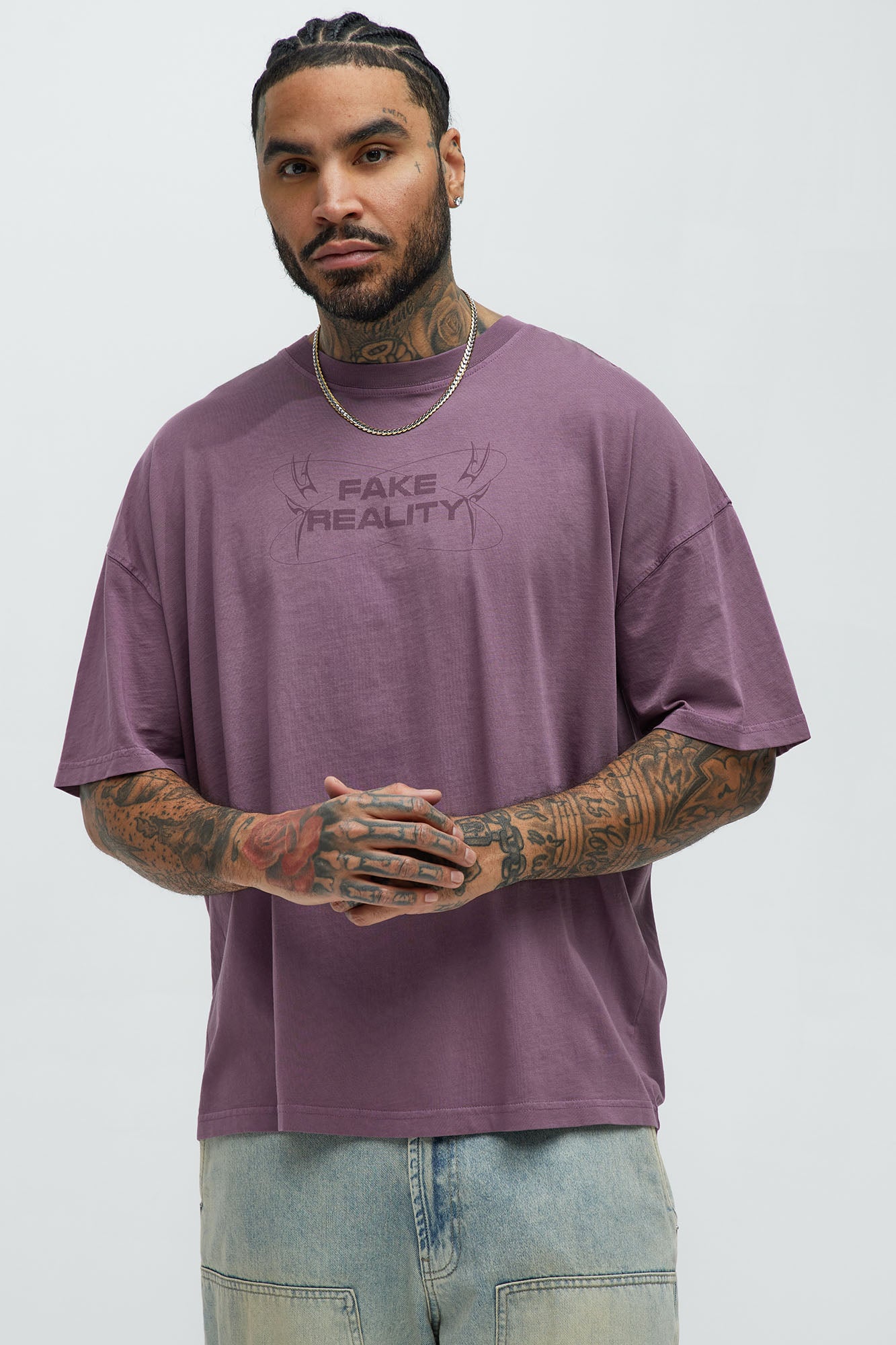 Fake Reality Oversized Short Sleeve Tee