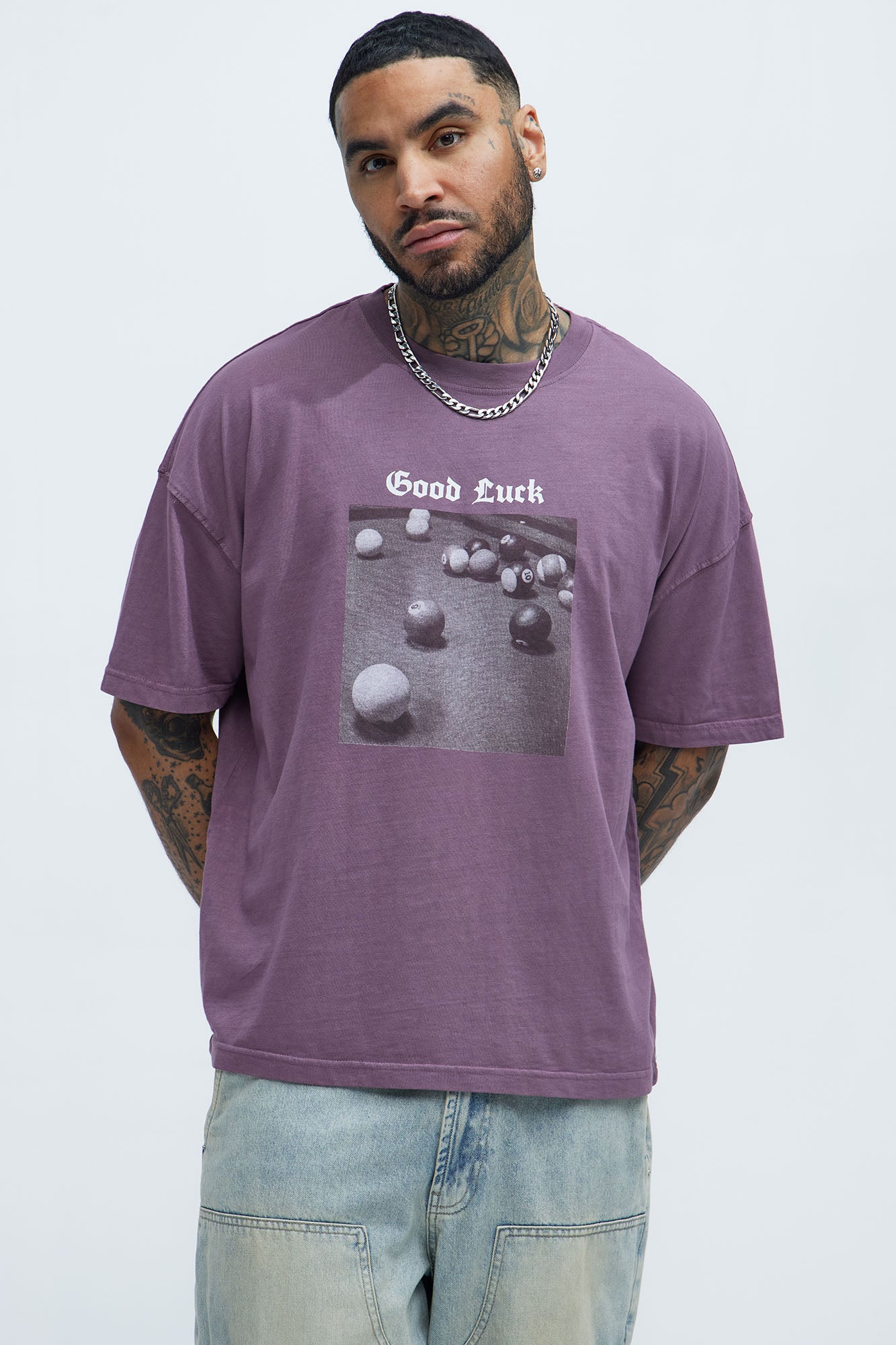 Good Luck Have Fun Oversized Short Sleeve Tee