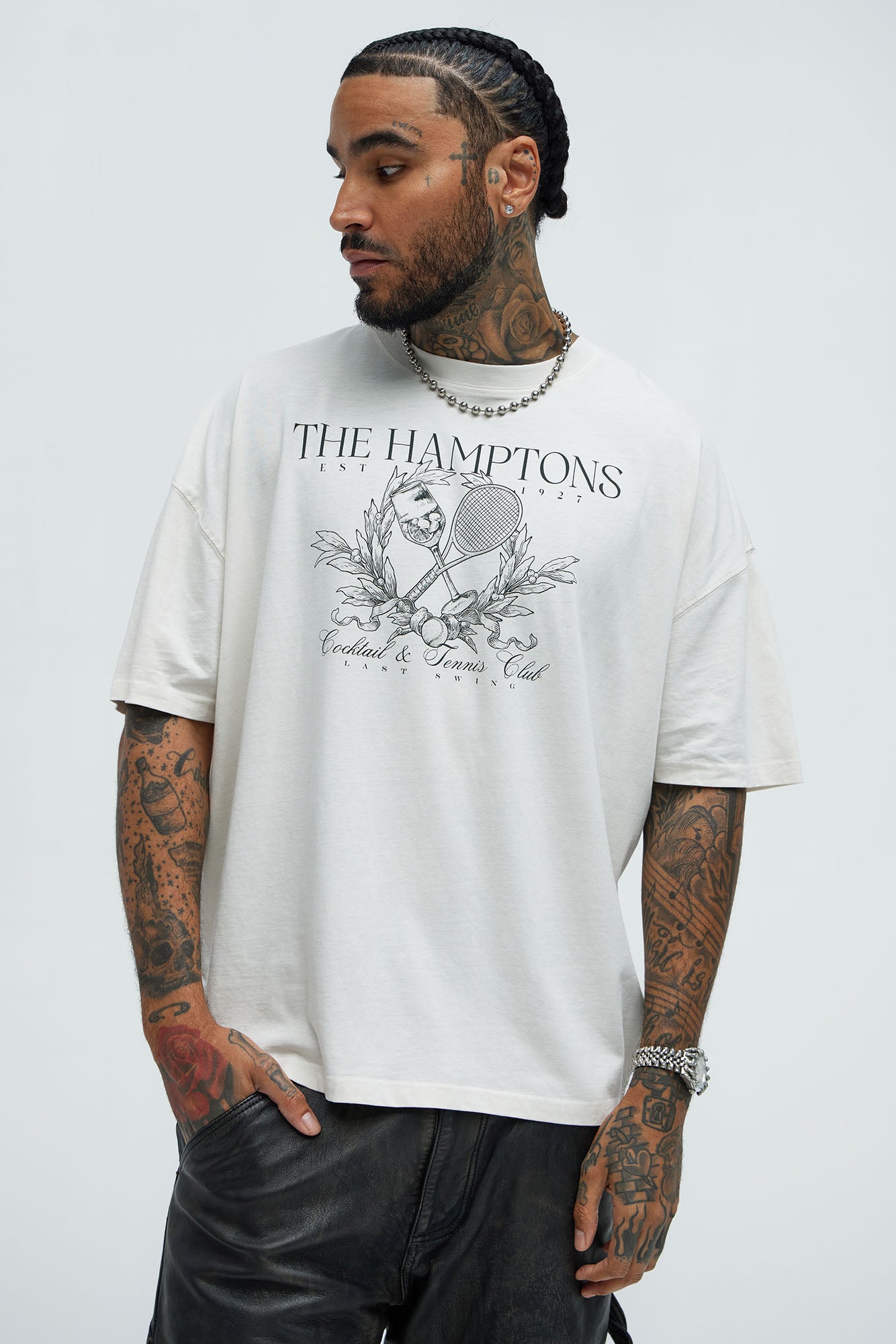 The Hamptons Club Oversized Short Sleeve Tee