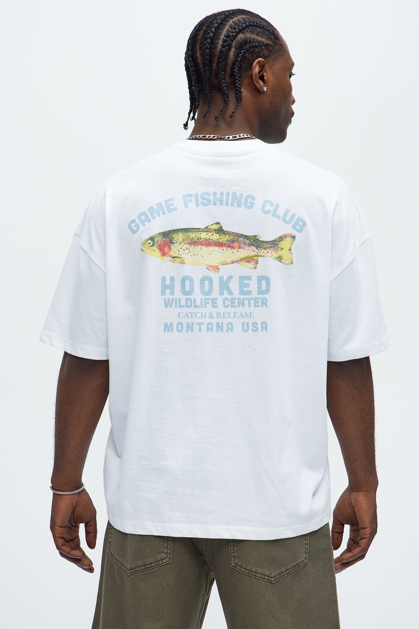 Game Fishing Club Oversized Short Sleeve Tee