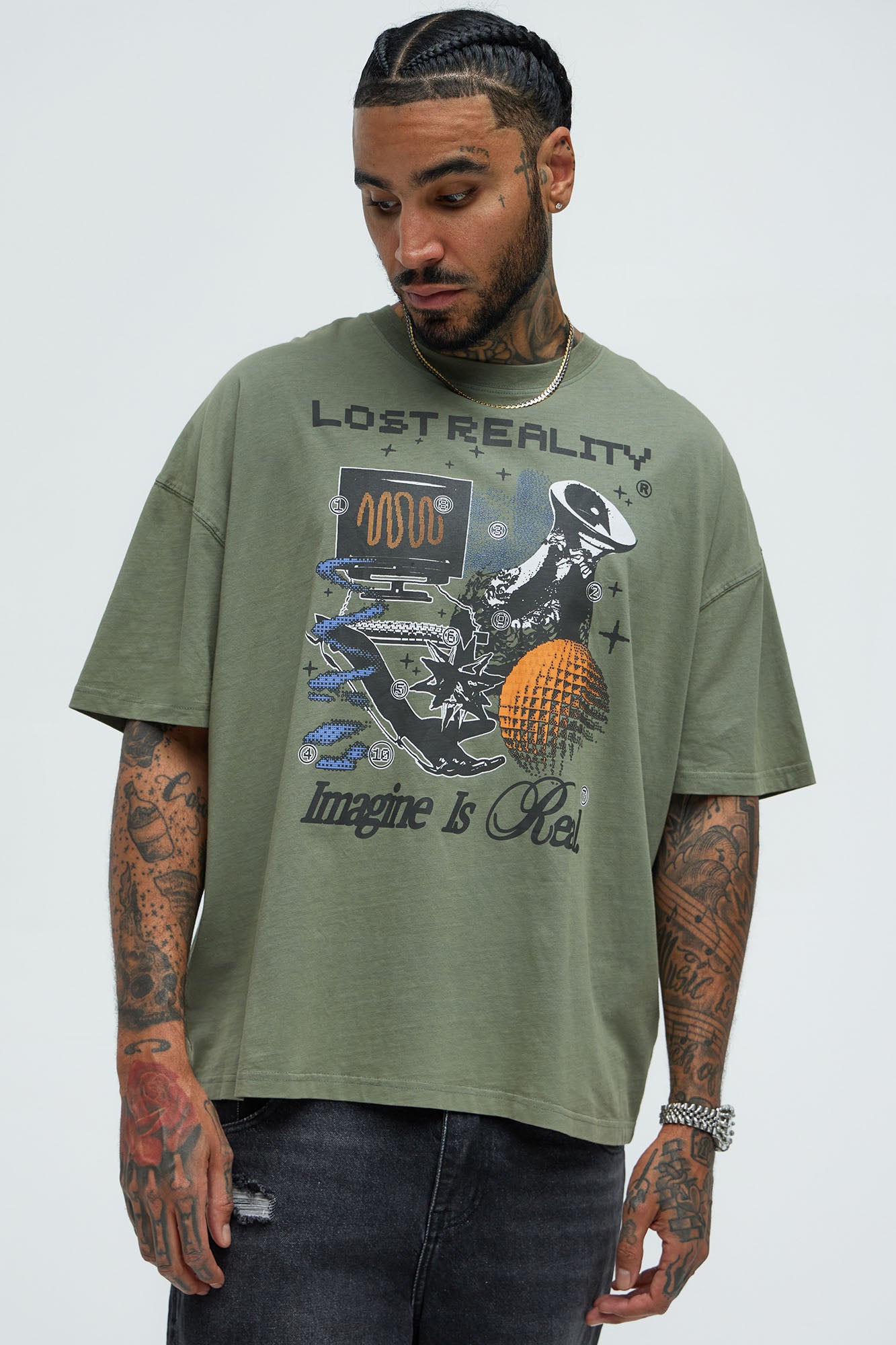 Lost Reality Oversized Short Sleeve Tee