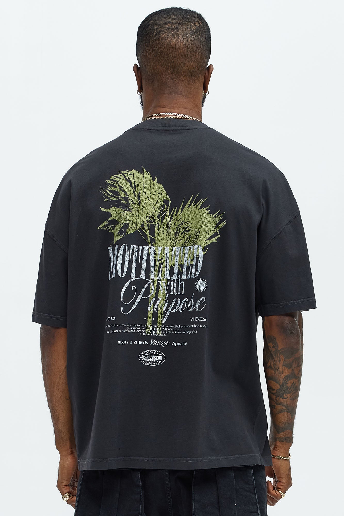 Motivated With Purpose Oversized Short Sleeve Tee