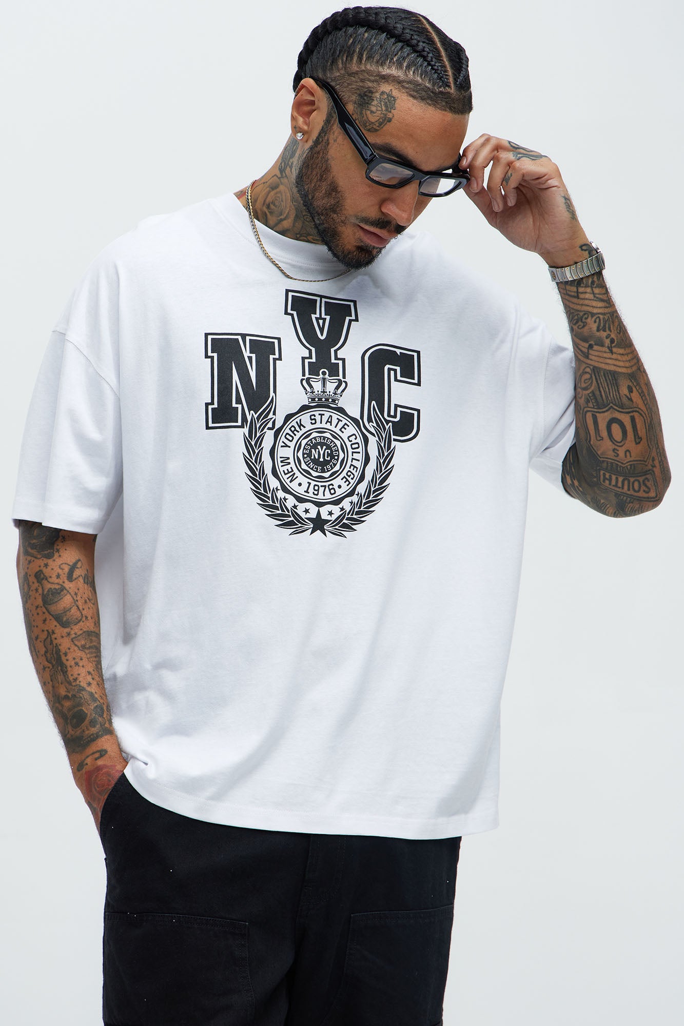 NYC Emblem Oversized Short Sleeve Tee