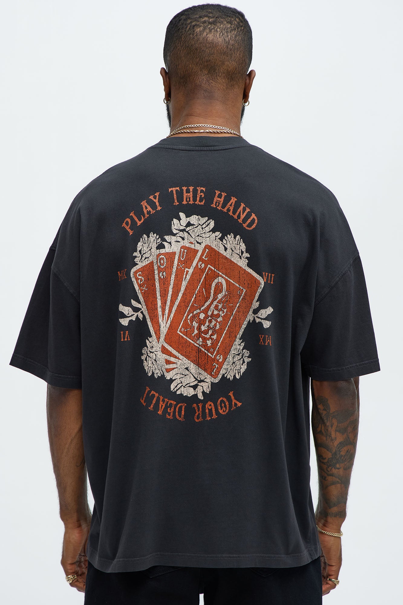 Play The Hand Oversized Short Sleeve Tee