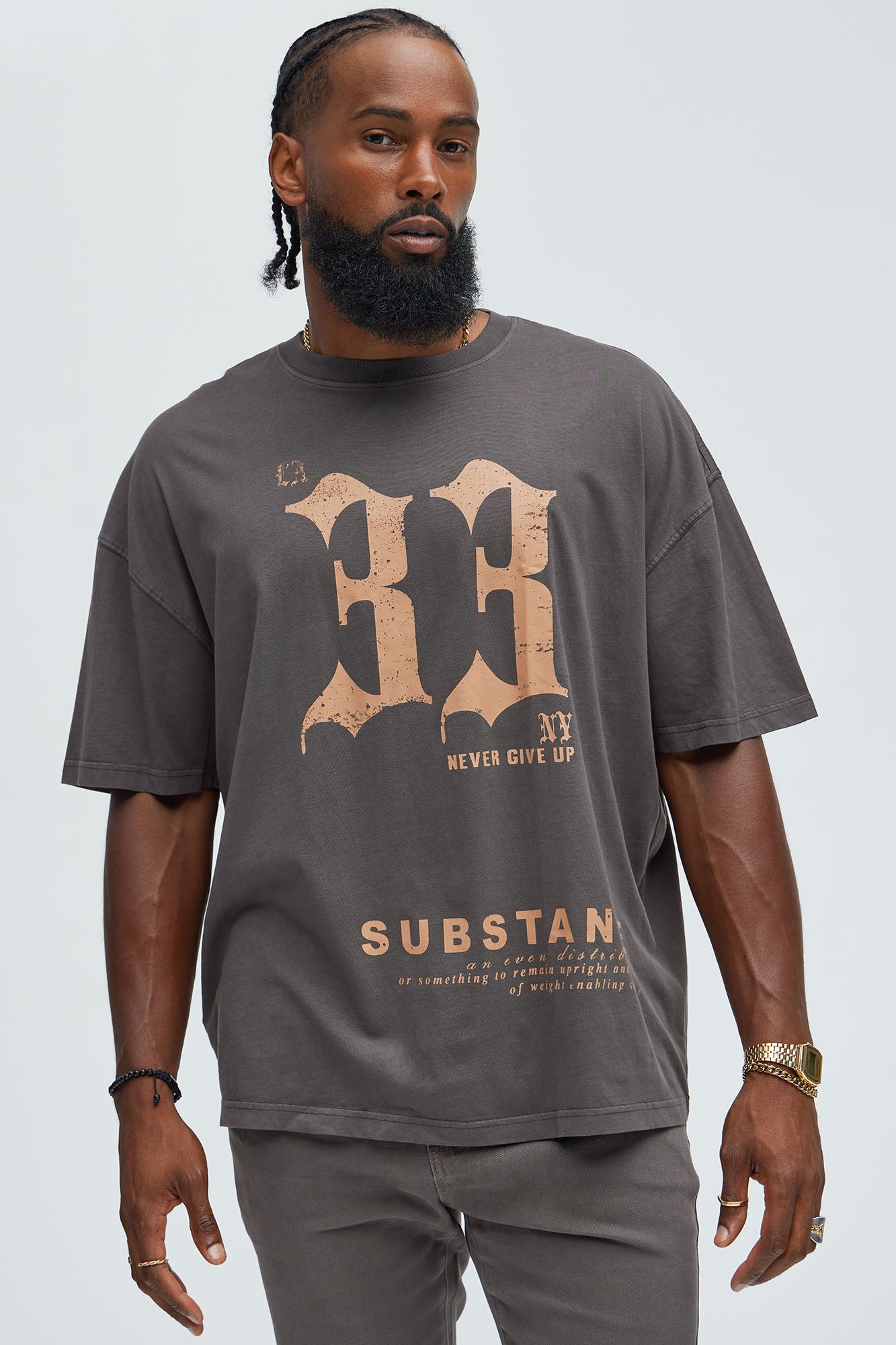 LA NY Substance Oversized Short Sleeve Tee