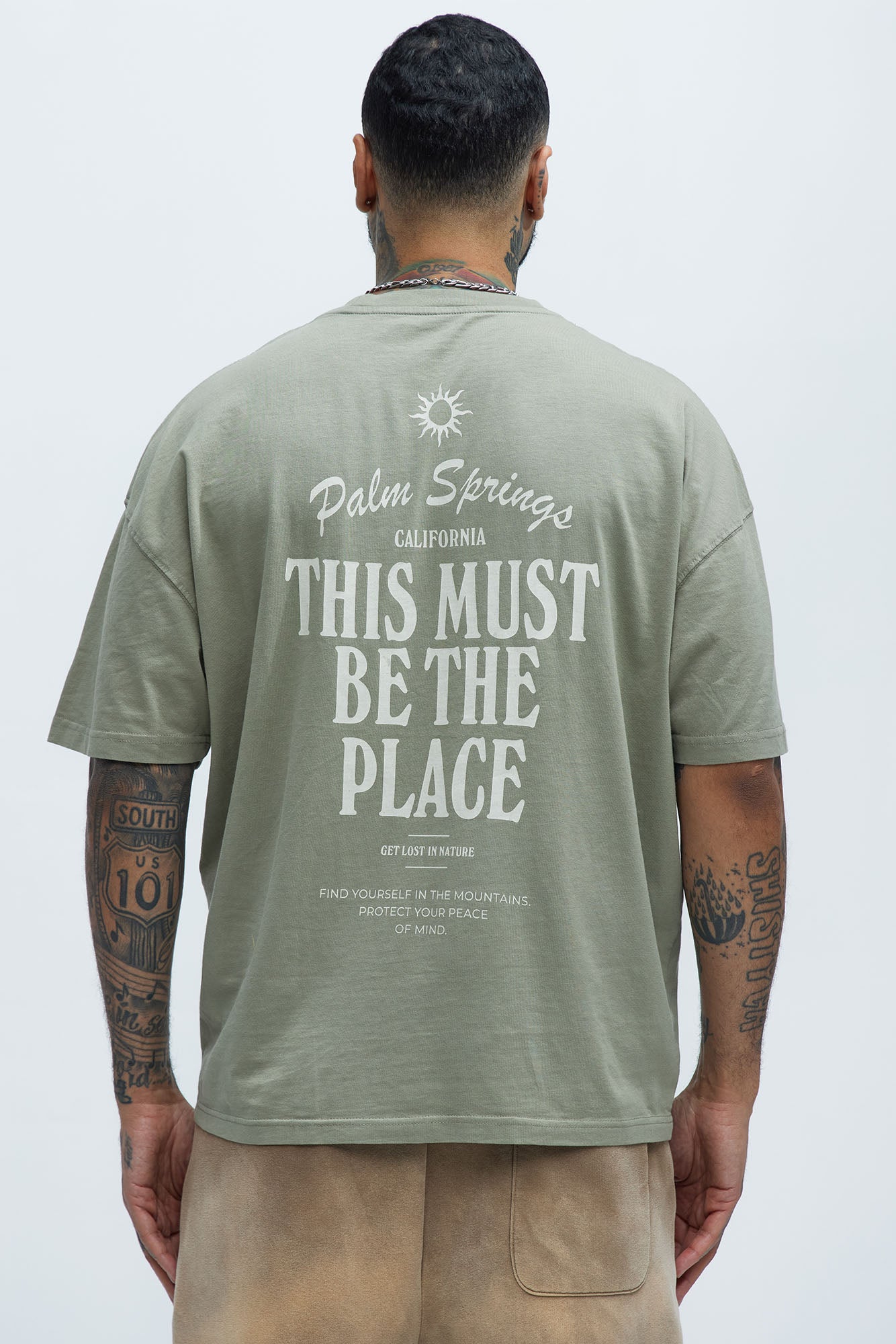 Palm Springs Get Lost Oversized Short Sleeve Tee