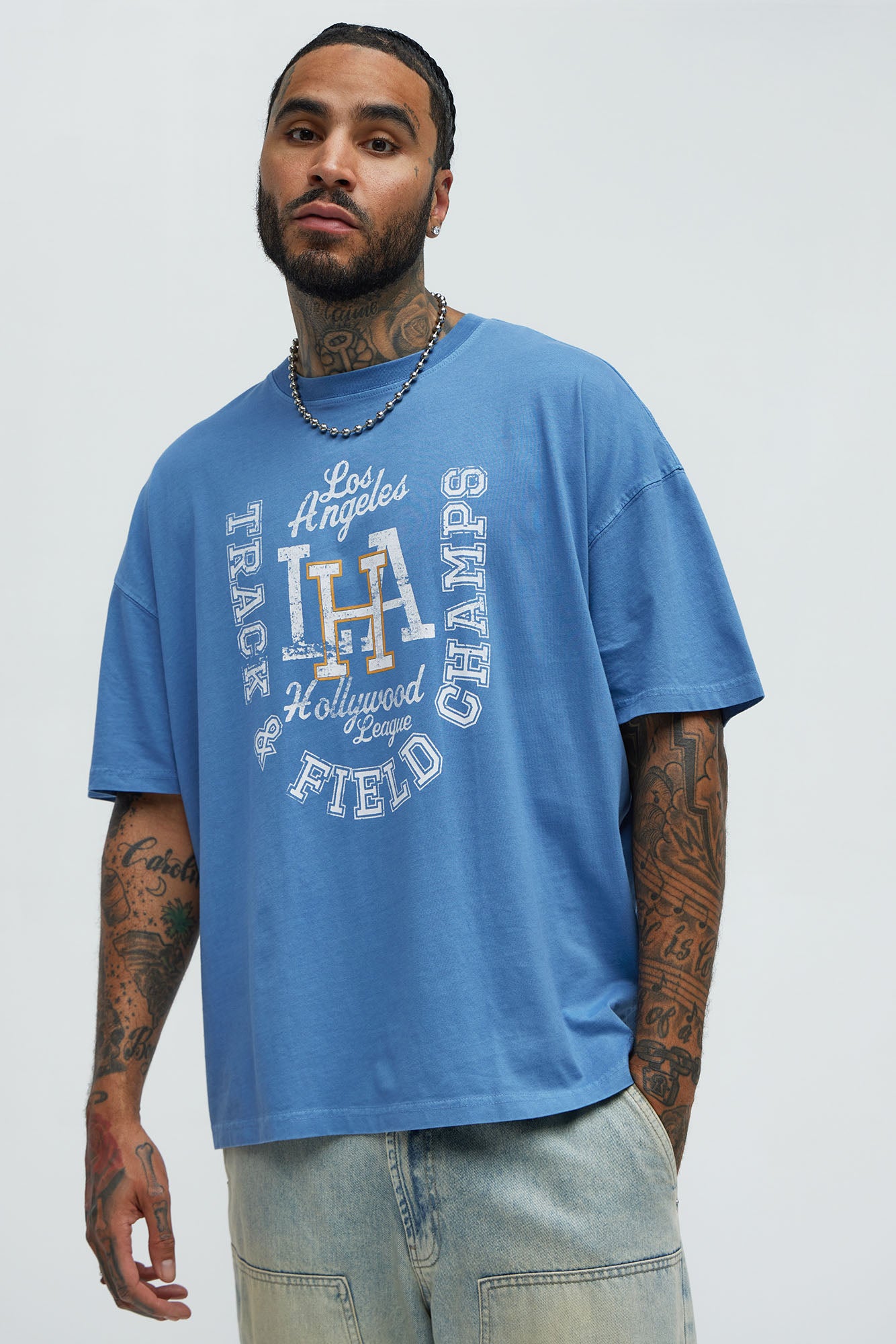 LA Track & Field Champs Oversized Short Sleeve Tee