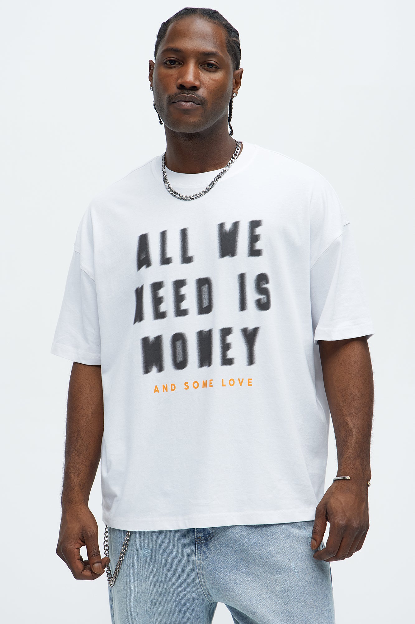 All We Need Is Money Oversized Short Sleeve Tee