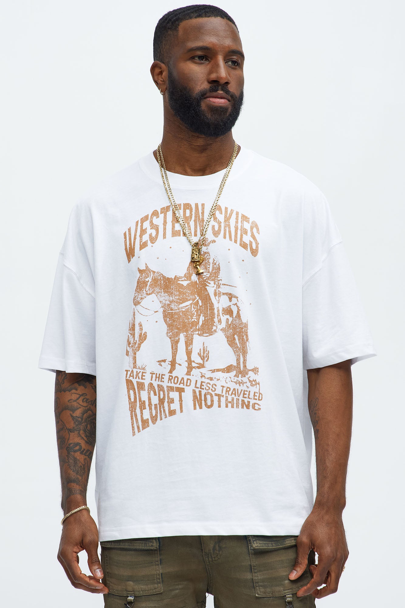 Western Skies Oversized Short Sleeve Tee
