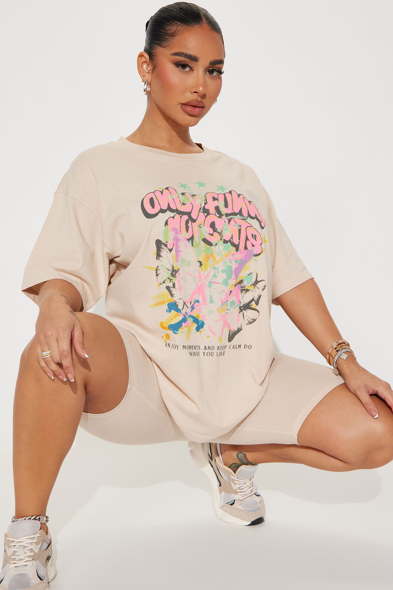 Only Fun Moments Biker Short Set