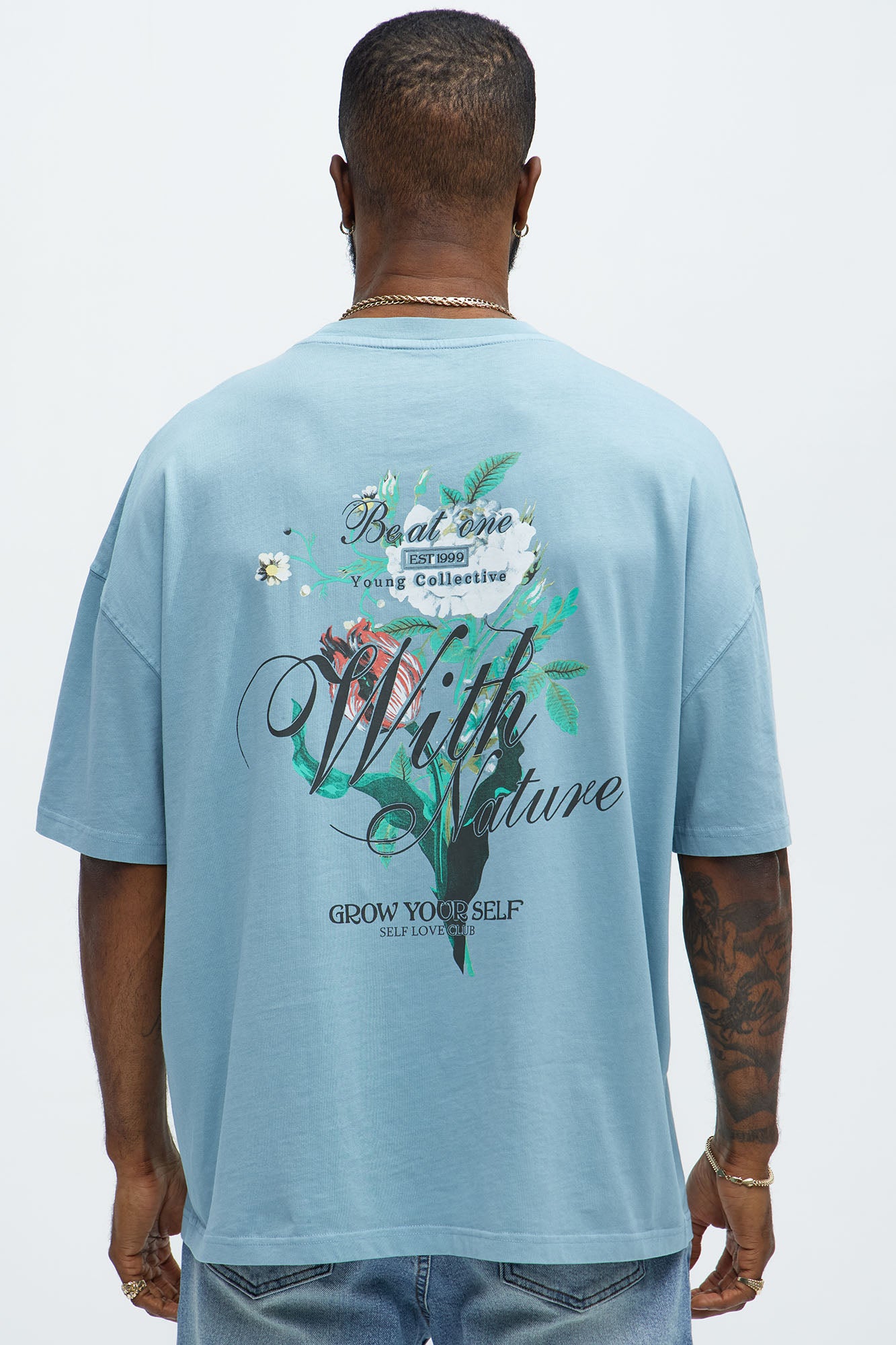With Nature Oversized Short Sleeve Tee