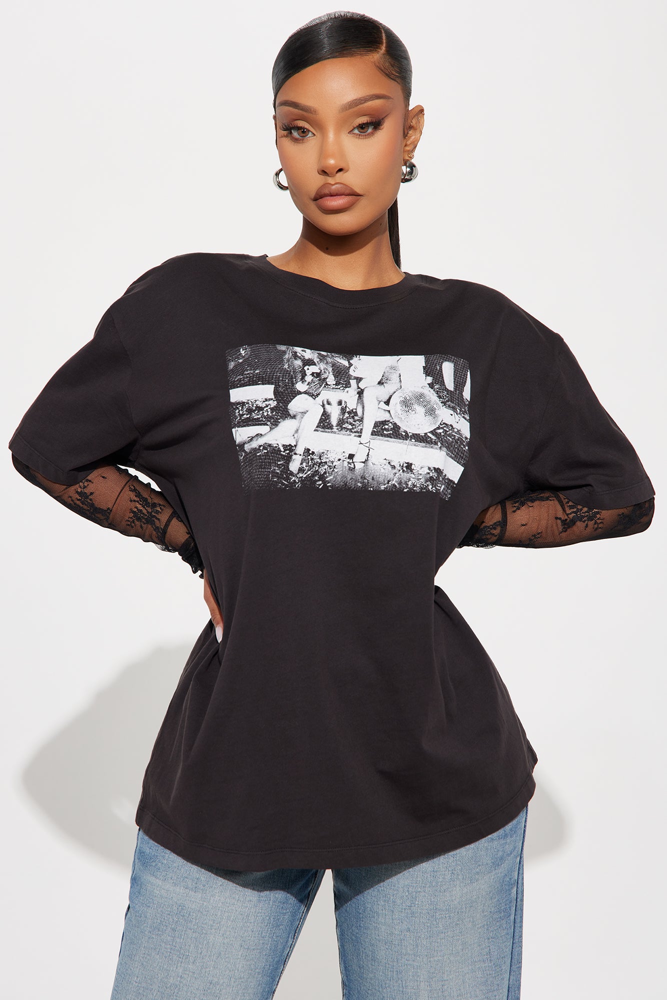 Party Access Lace Tee