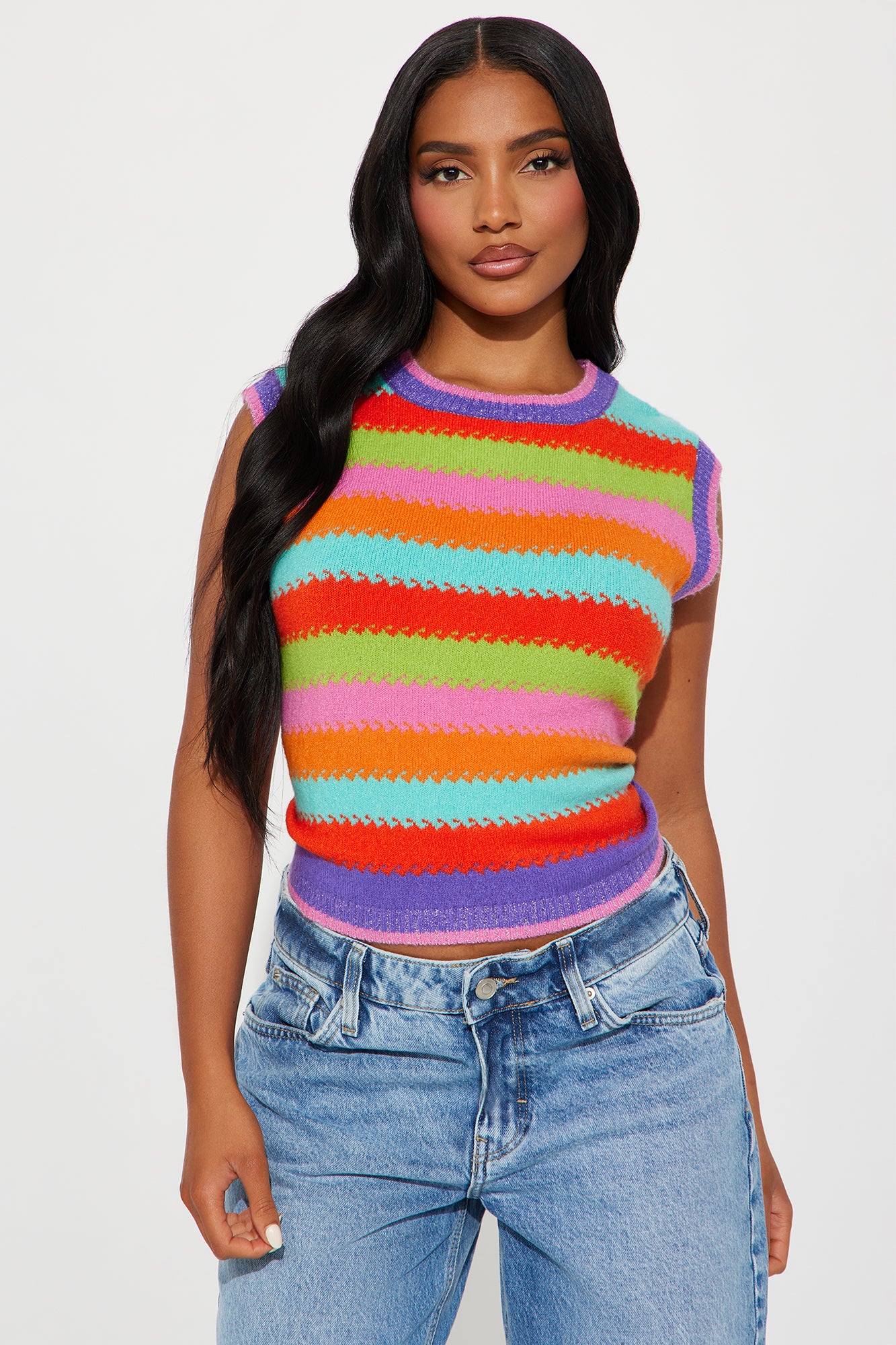 Rainbow Sunsets Sweater Vest