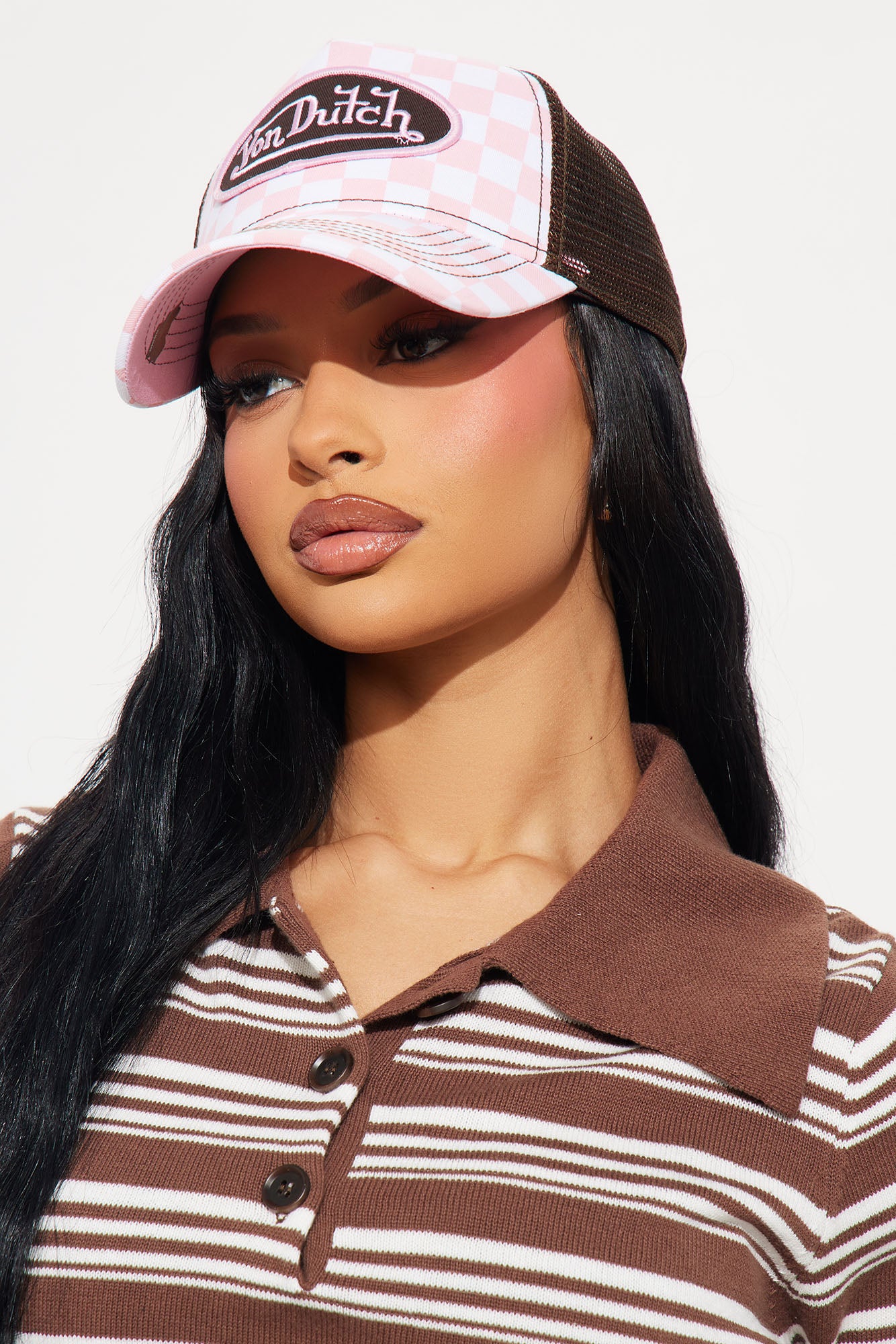 Von Dutch Checkered Trucker Hat