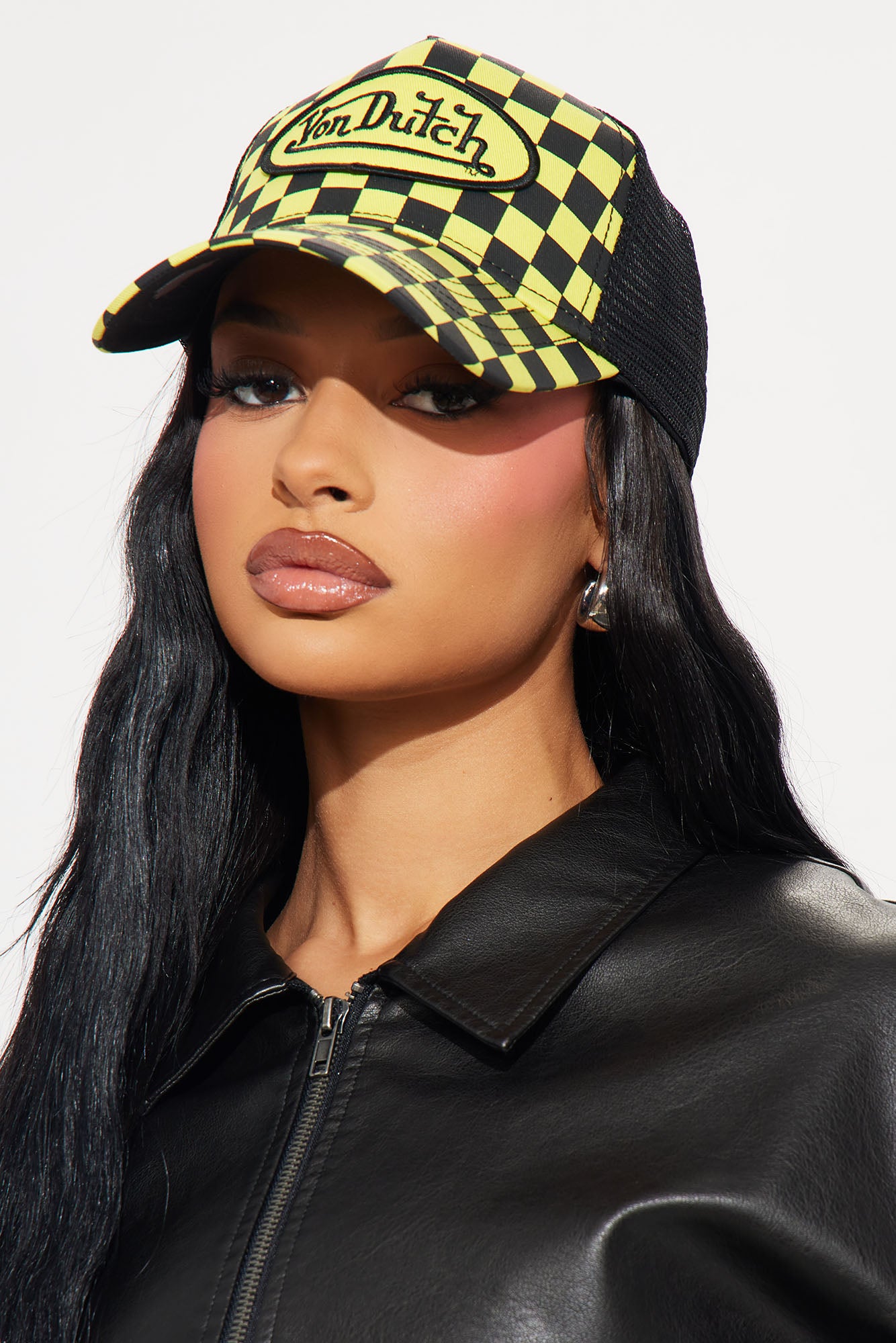 Von Dutch Checkered Trucker Hat