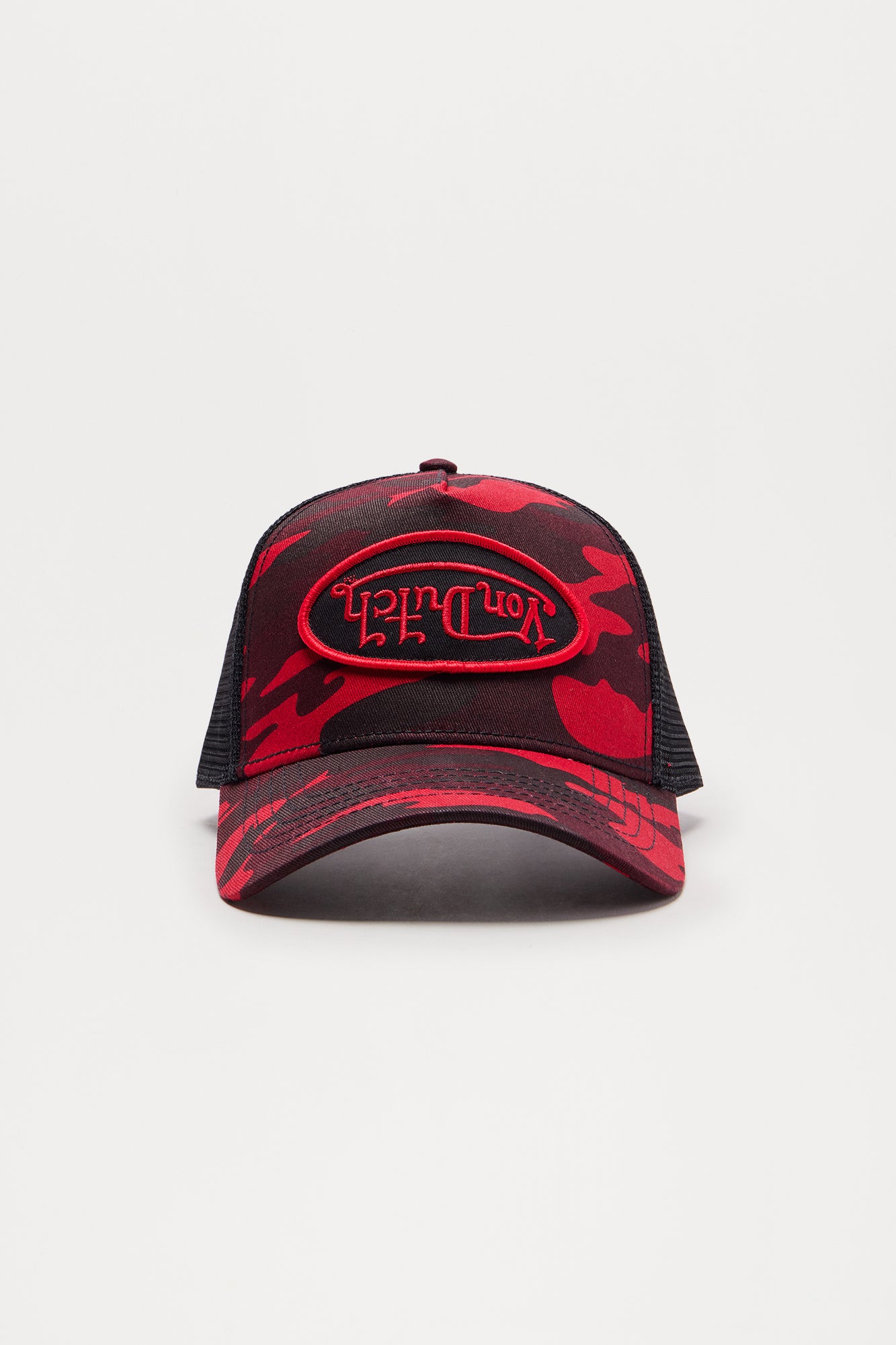 Von Dutch Red Rambo Camo Trucker Hat