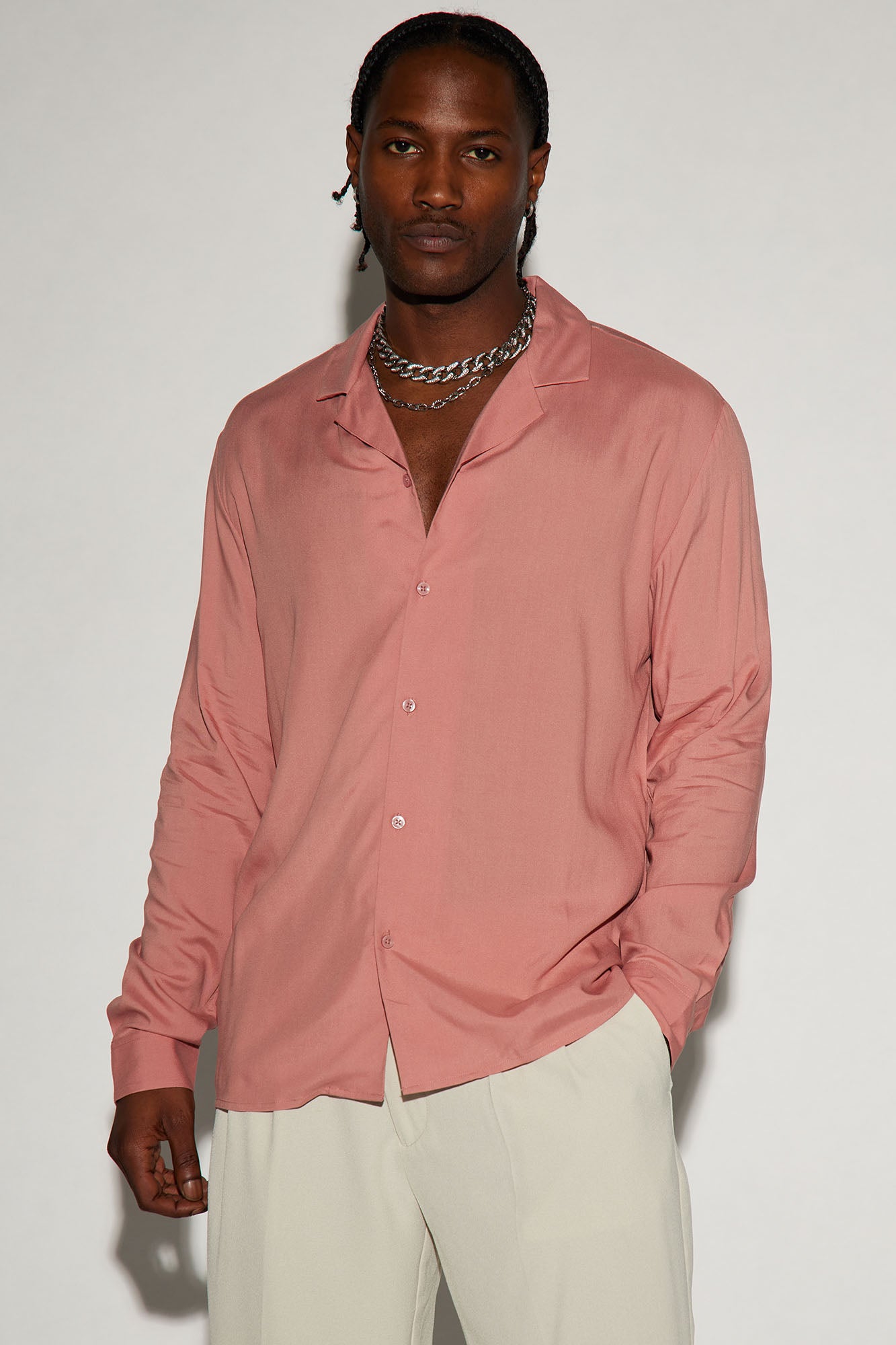 Dawson Relaxed Long Sleeve Button Up Shirt