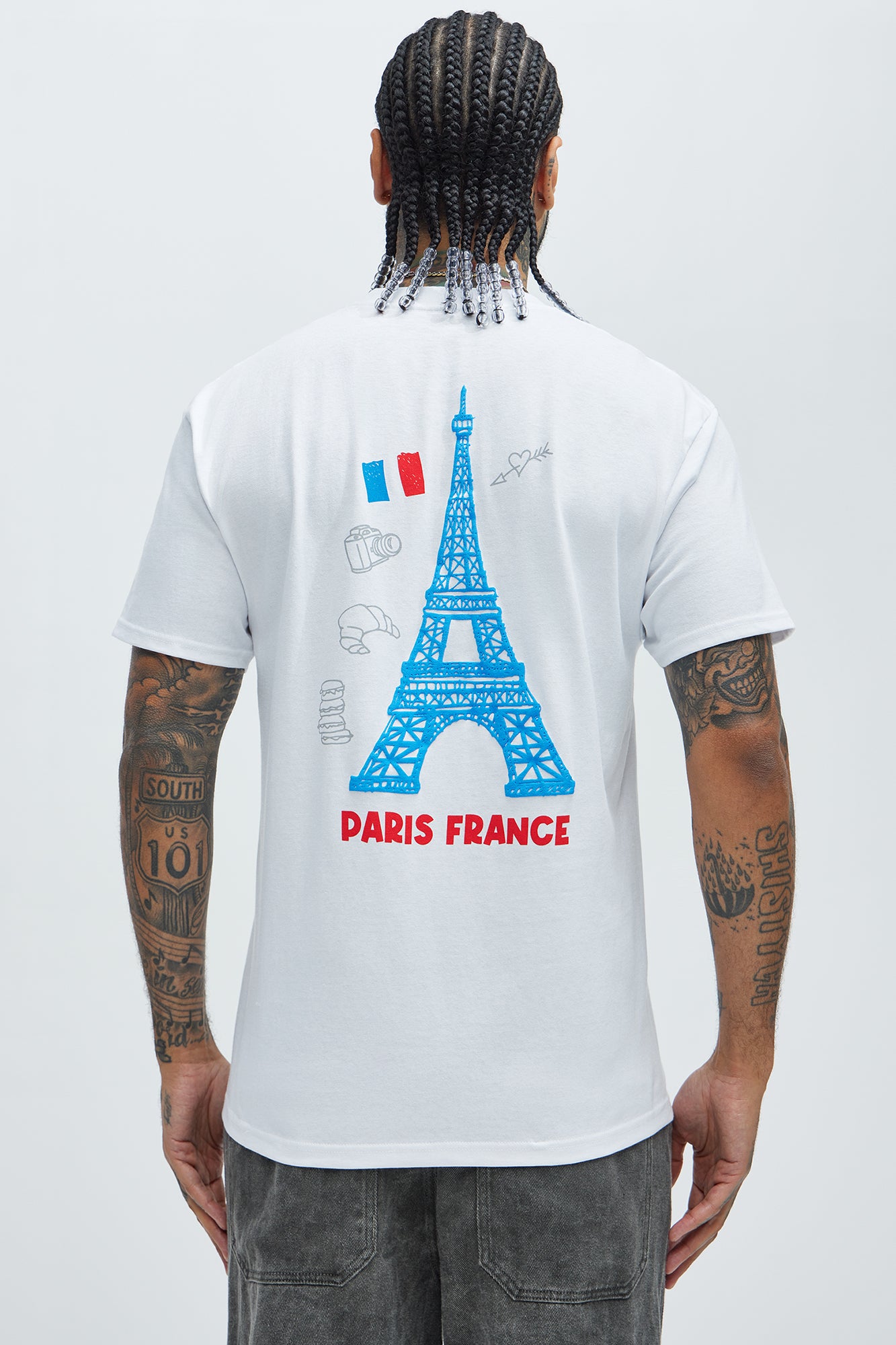 Paris Doodle Short Sleeve Tee