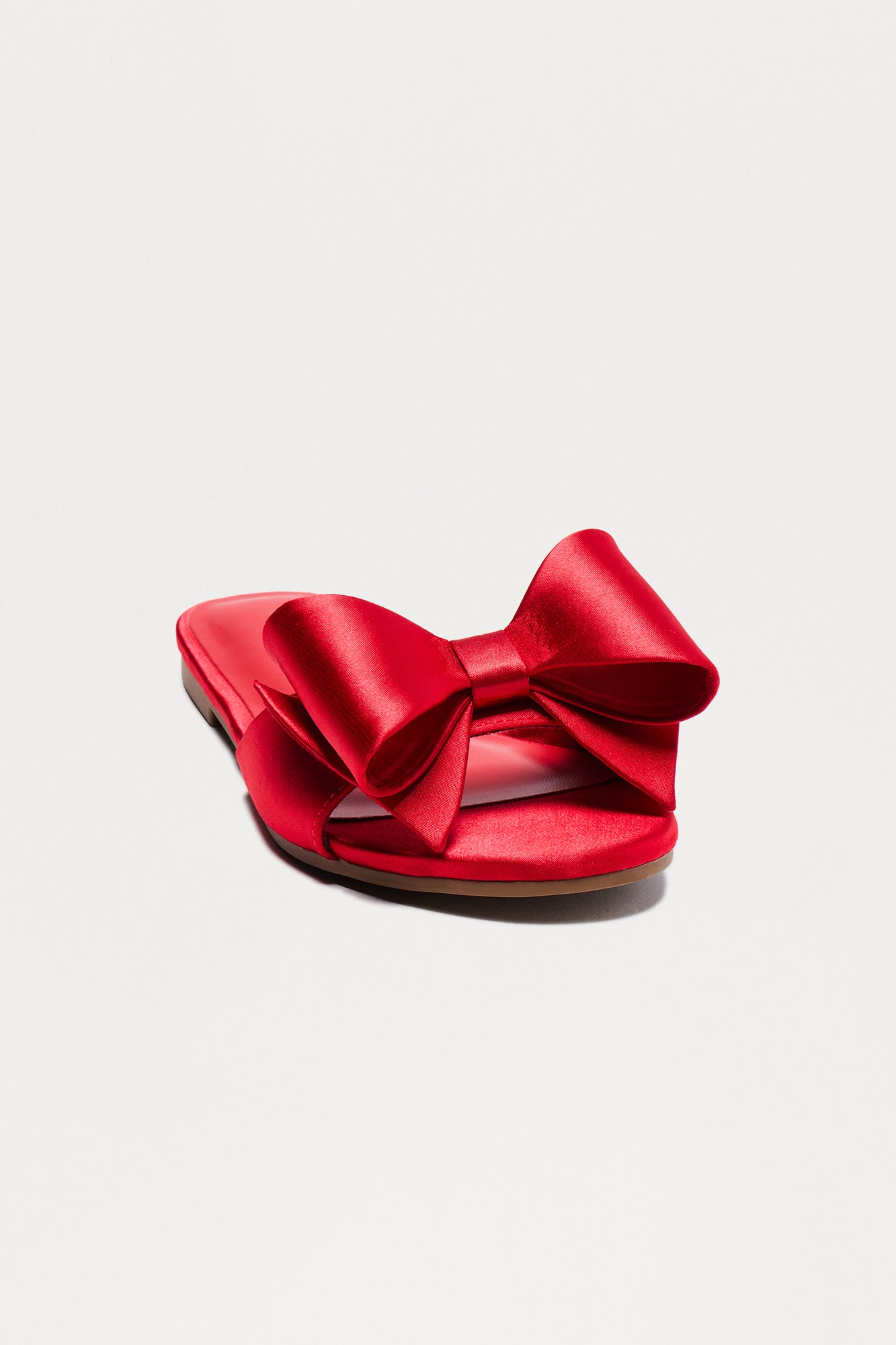 Ethel Bow Satin Sandals