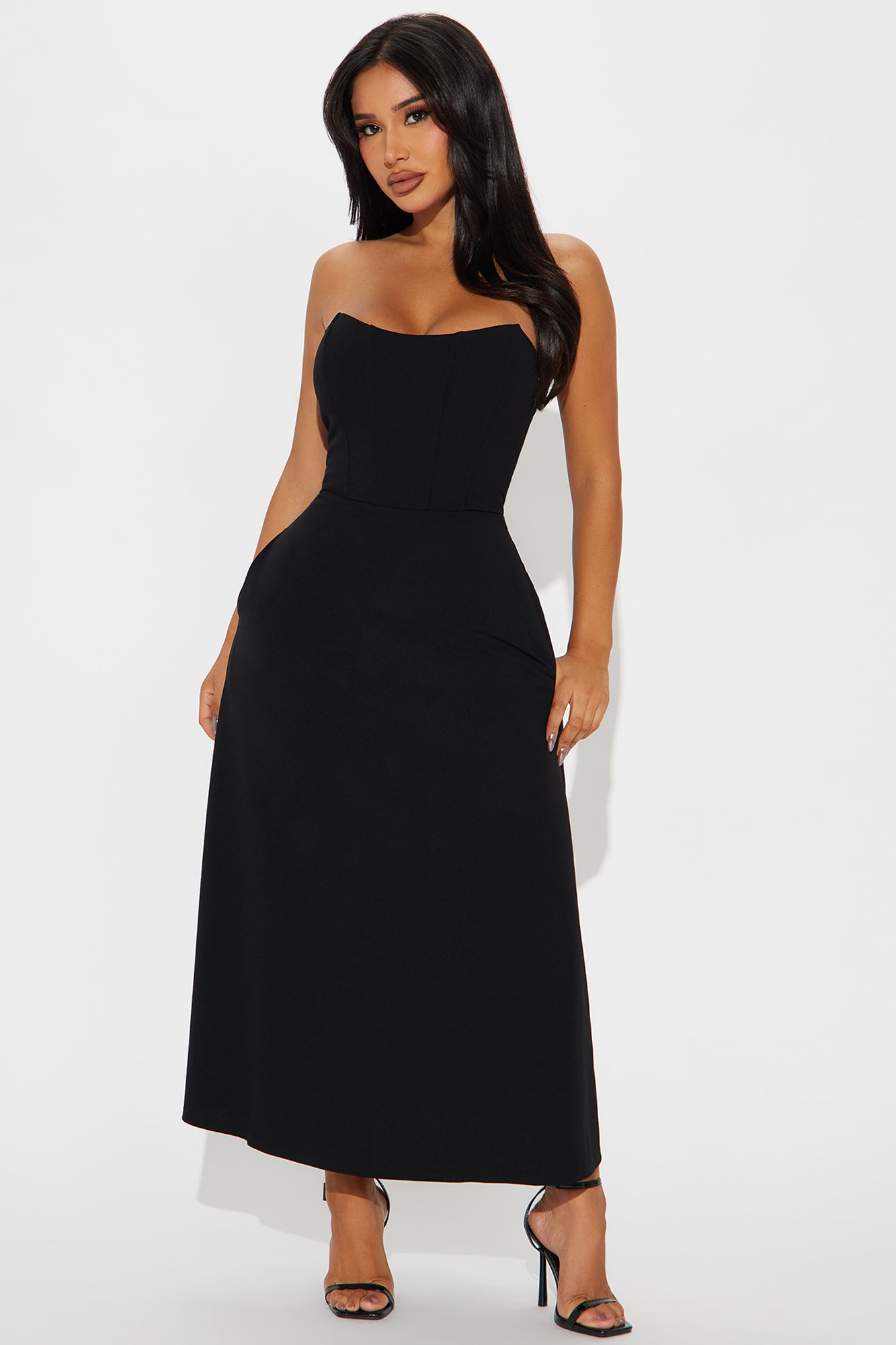 Oh Cherie Corset Midi Dress