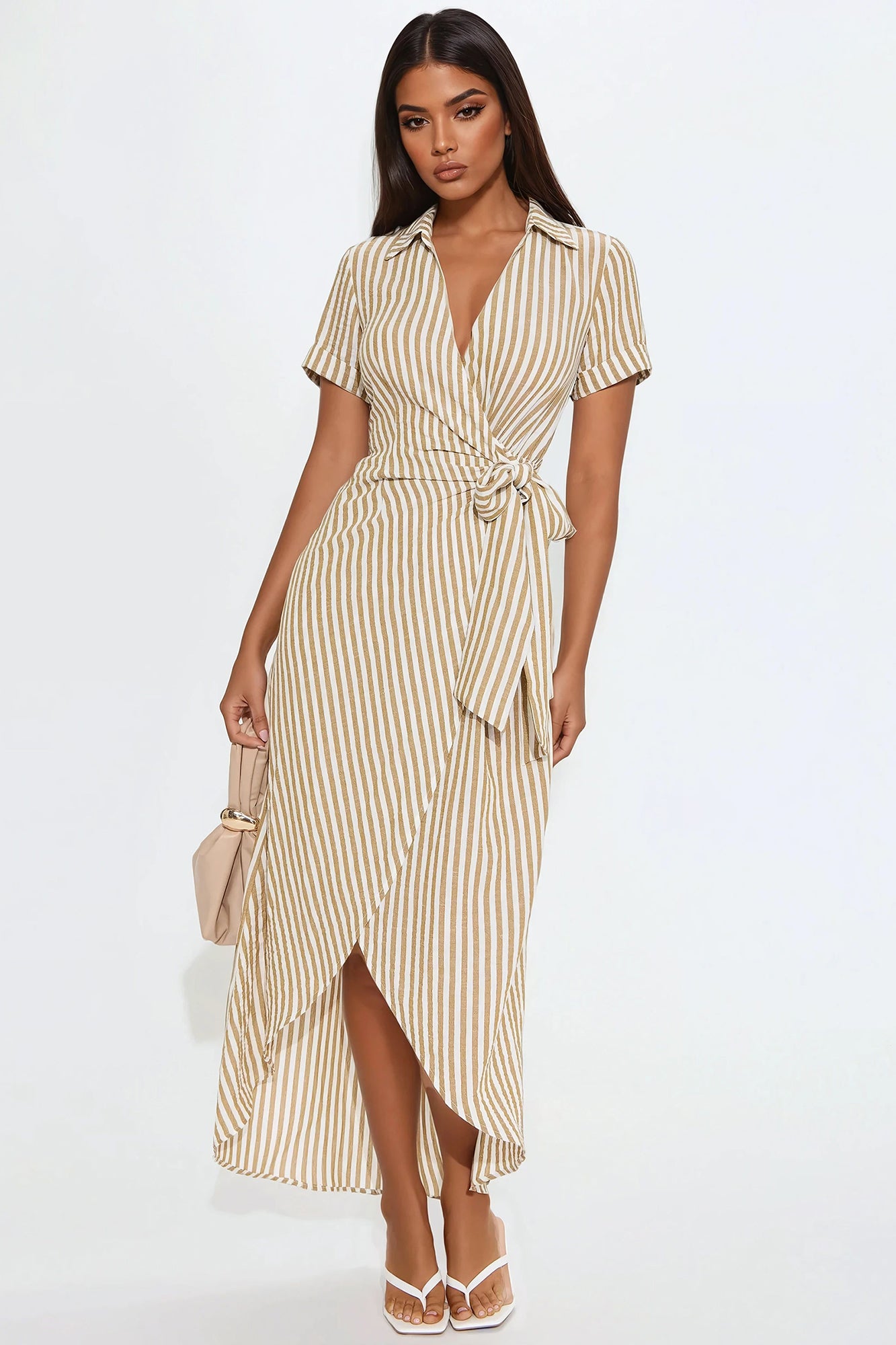 Tina Surplice Maxi Dress