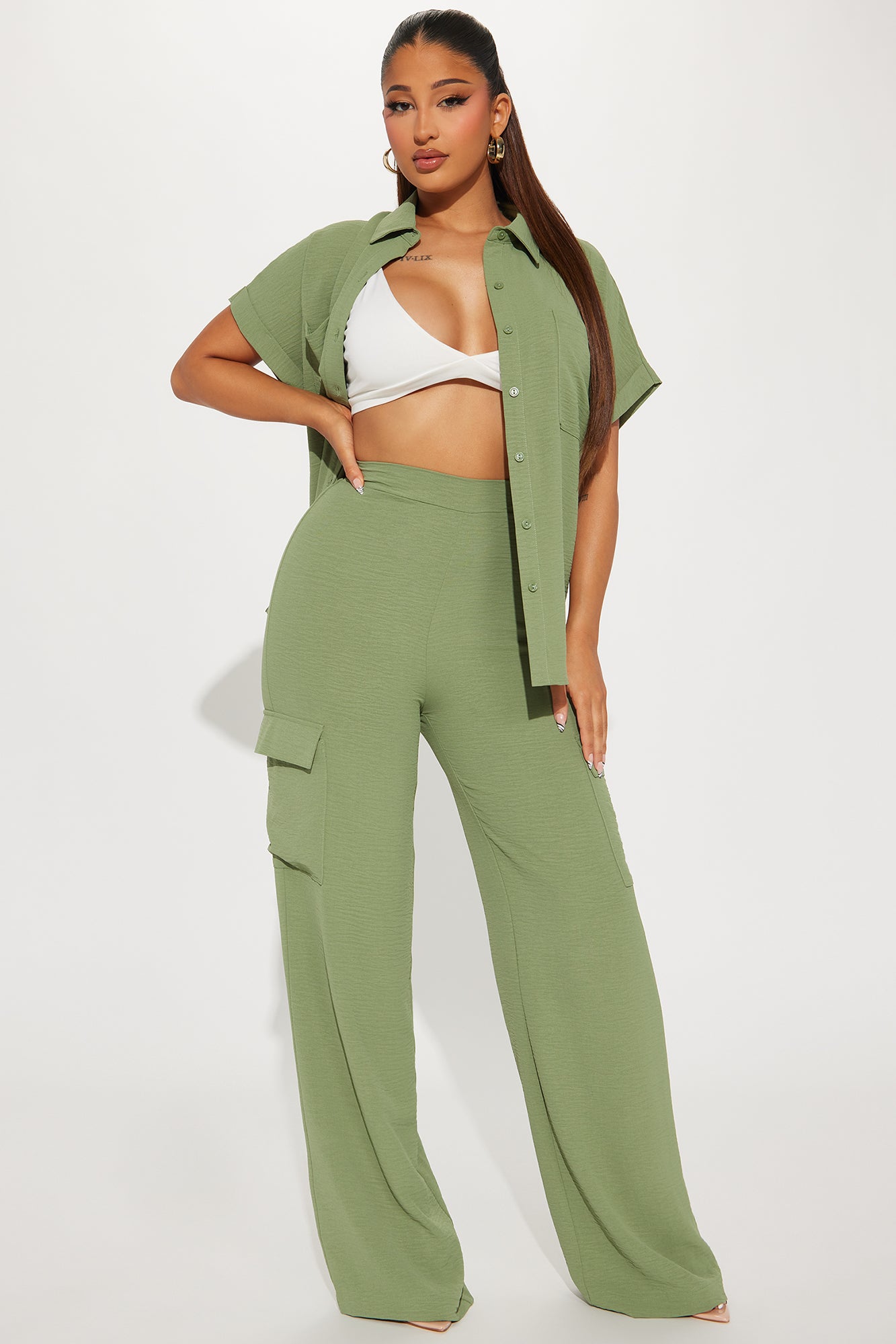 Caroline Cargo Pant Set