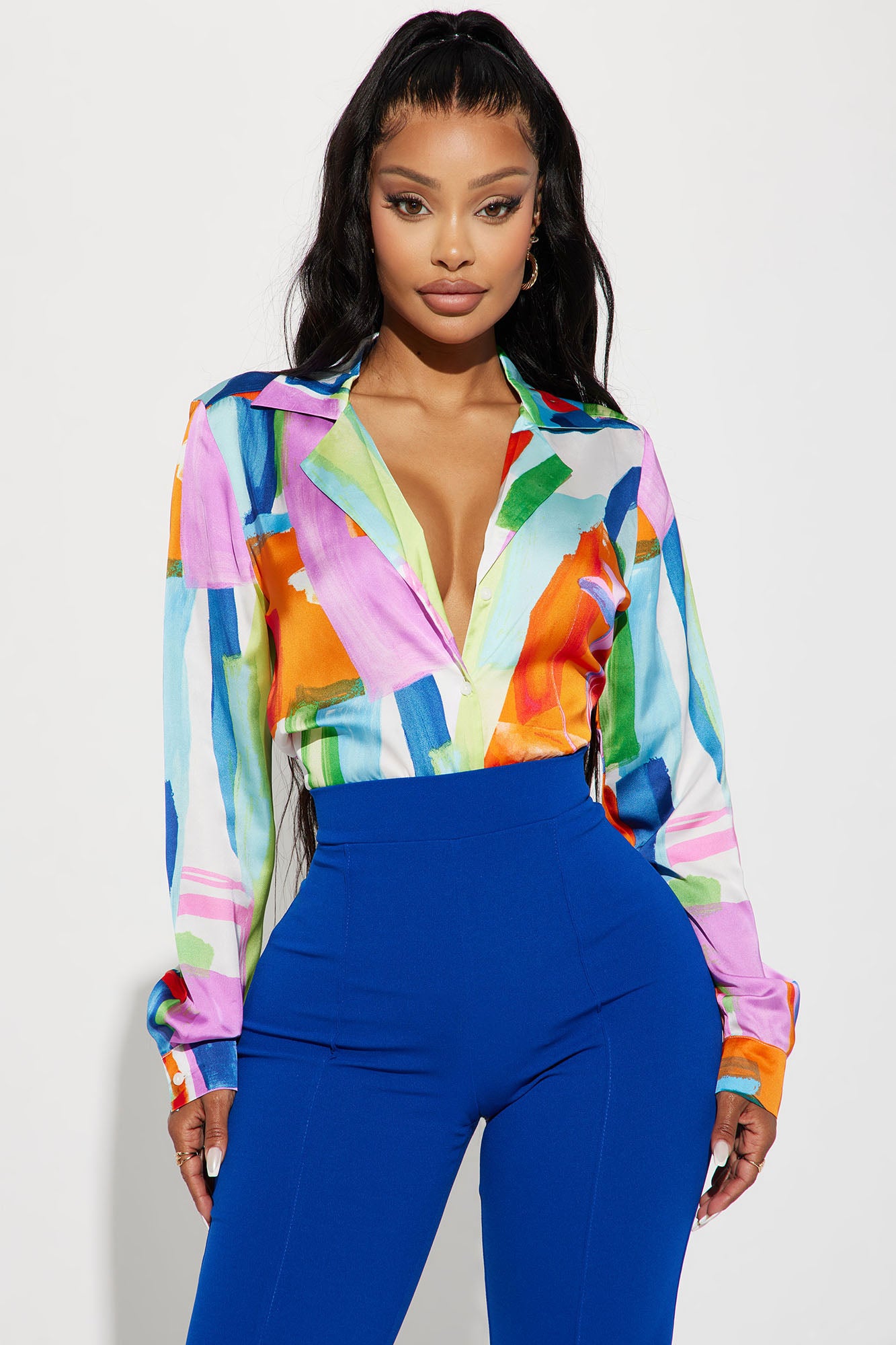 Flashbacks To Reality Satin Shirt