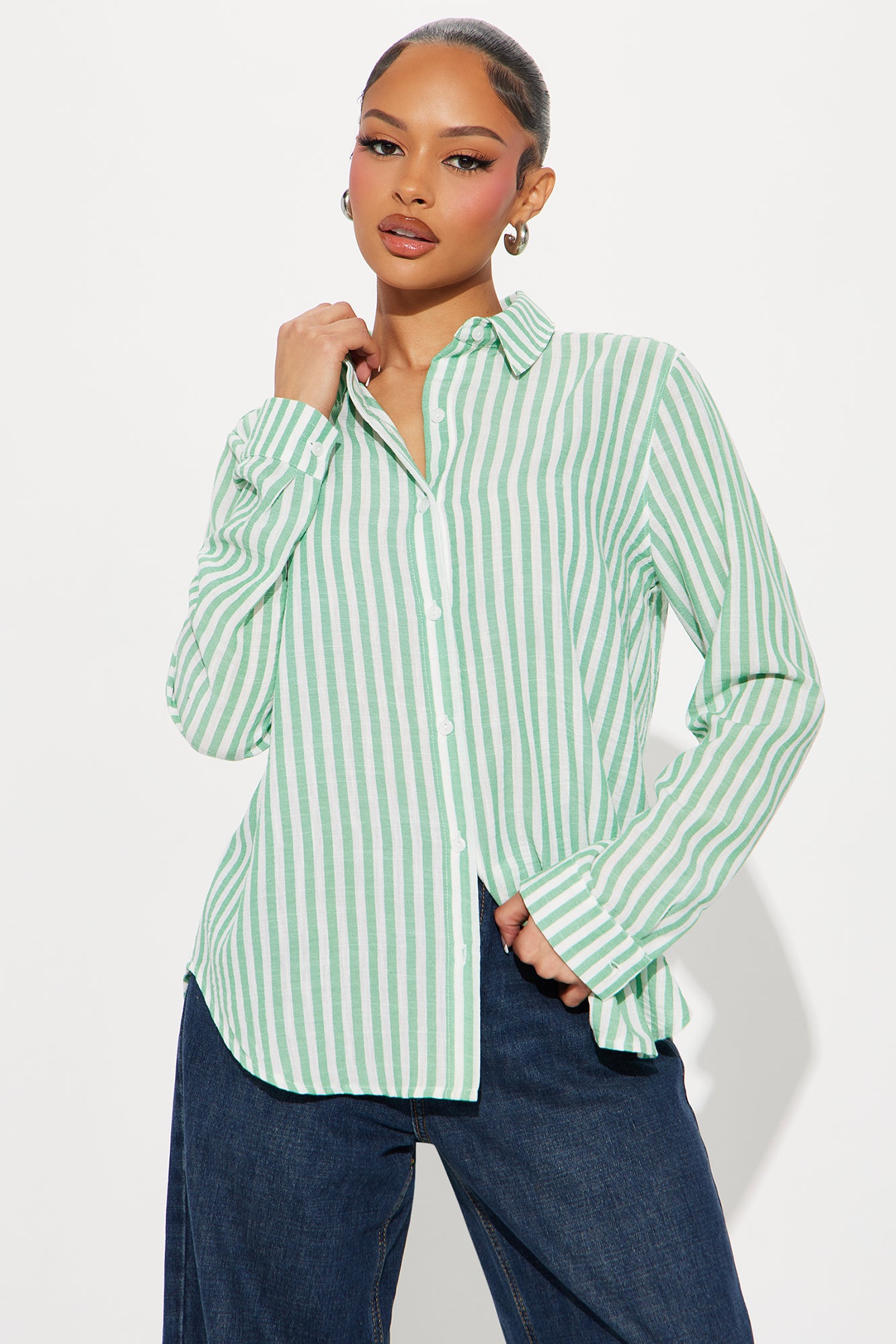 Melina Striped Linen Shirt