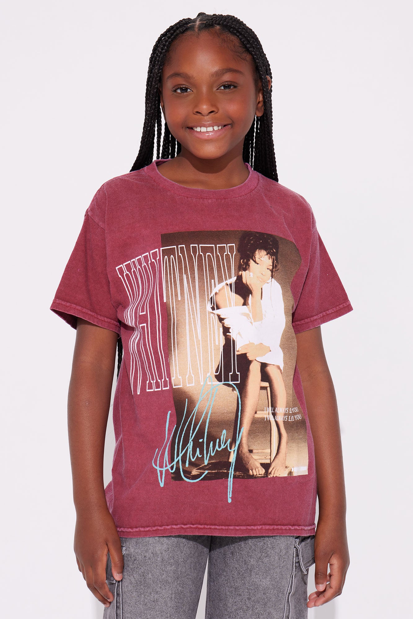 Mini Whitney Houston Washed T-Shirt