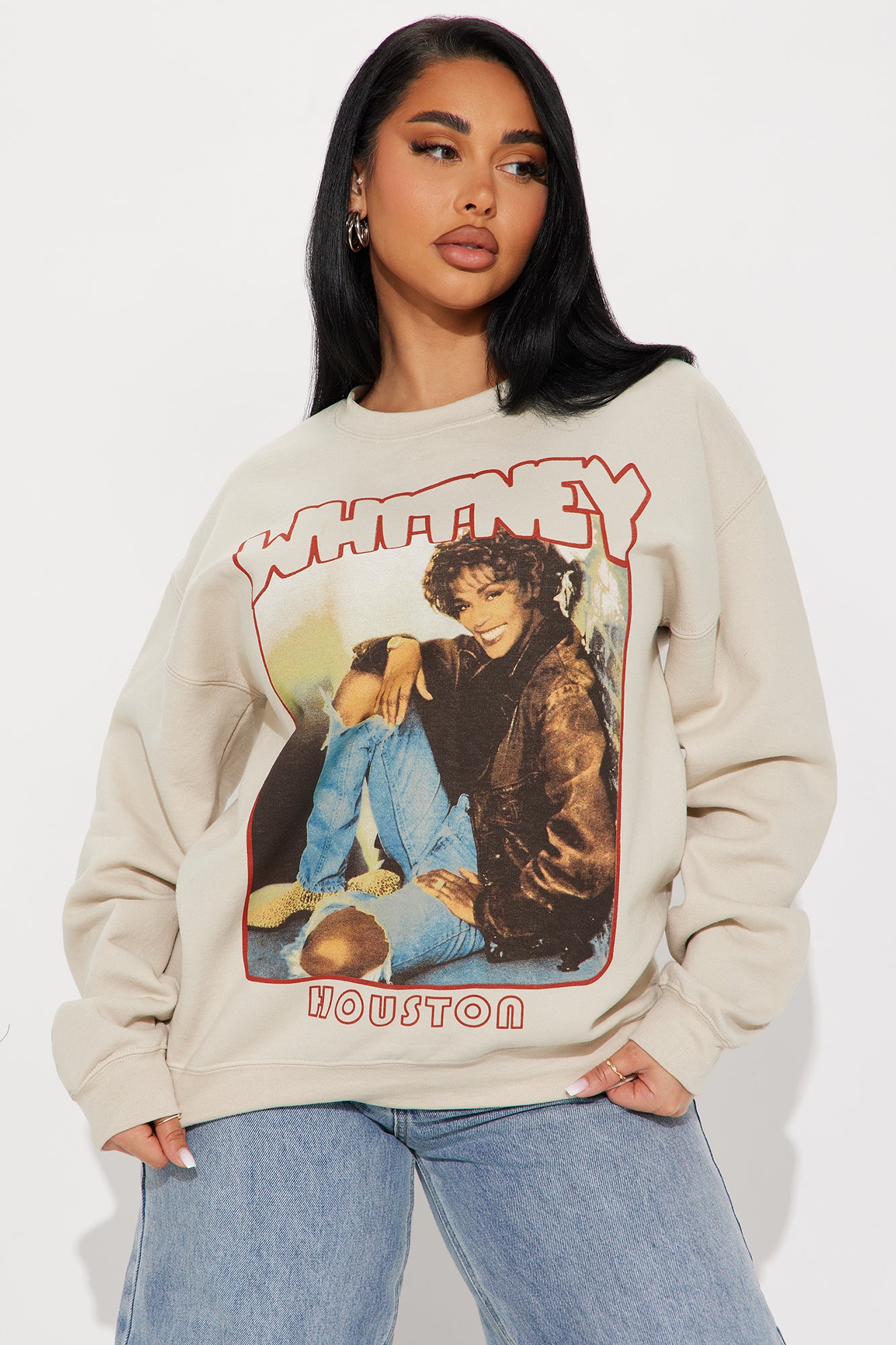 Whitney Houston Crew Neck Sweatshirt