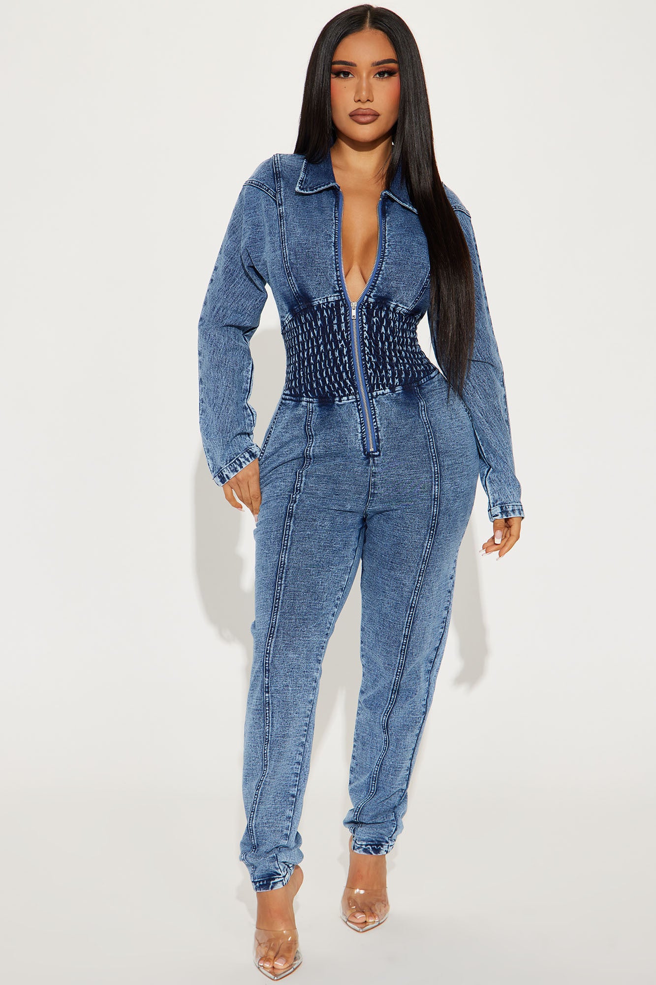 Not Too Late Denim Jumpsuit