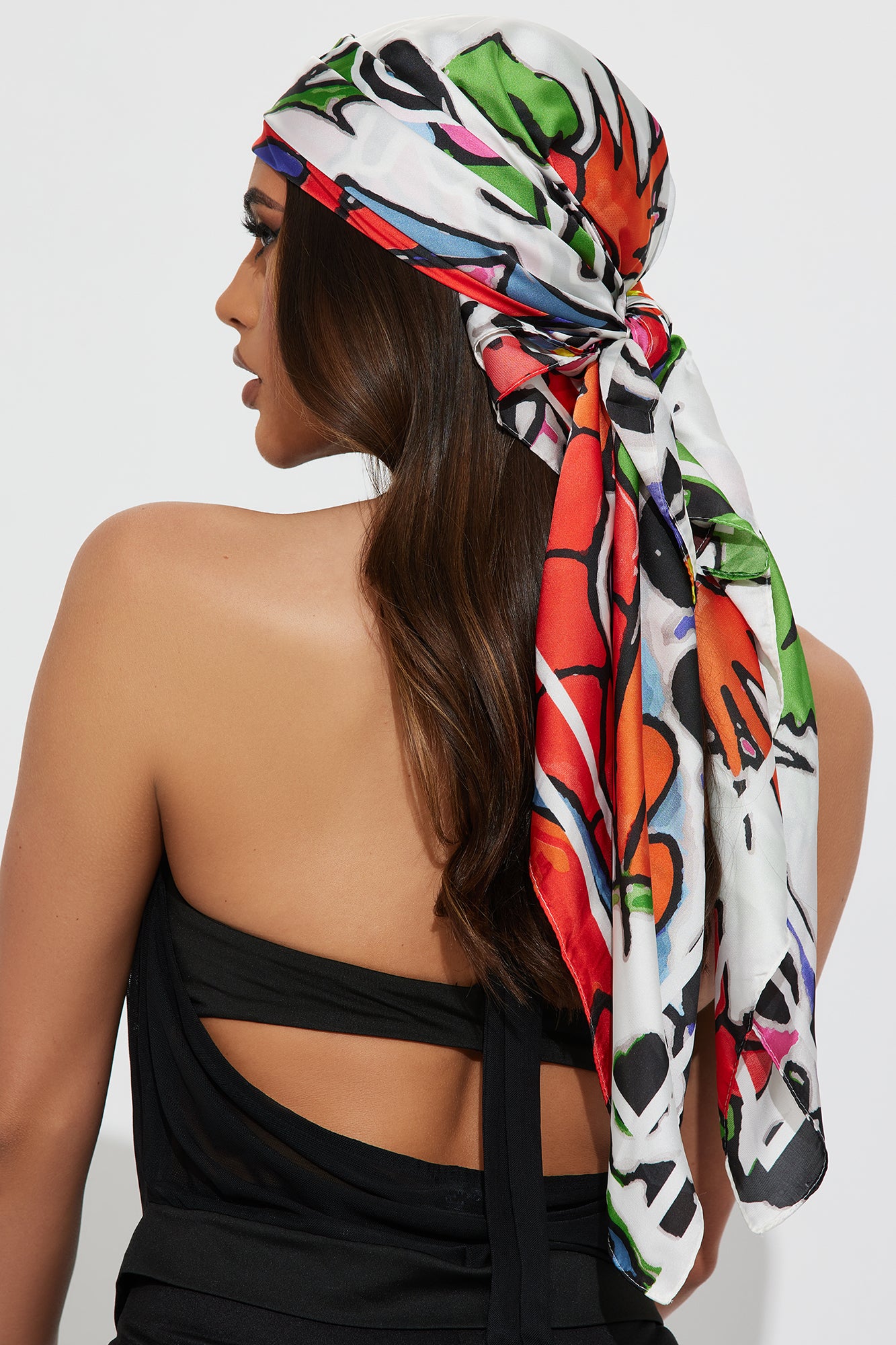Ed Hardy Skull And Roses Head Wrap