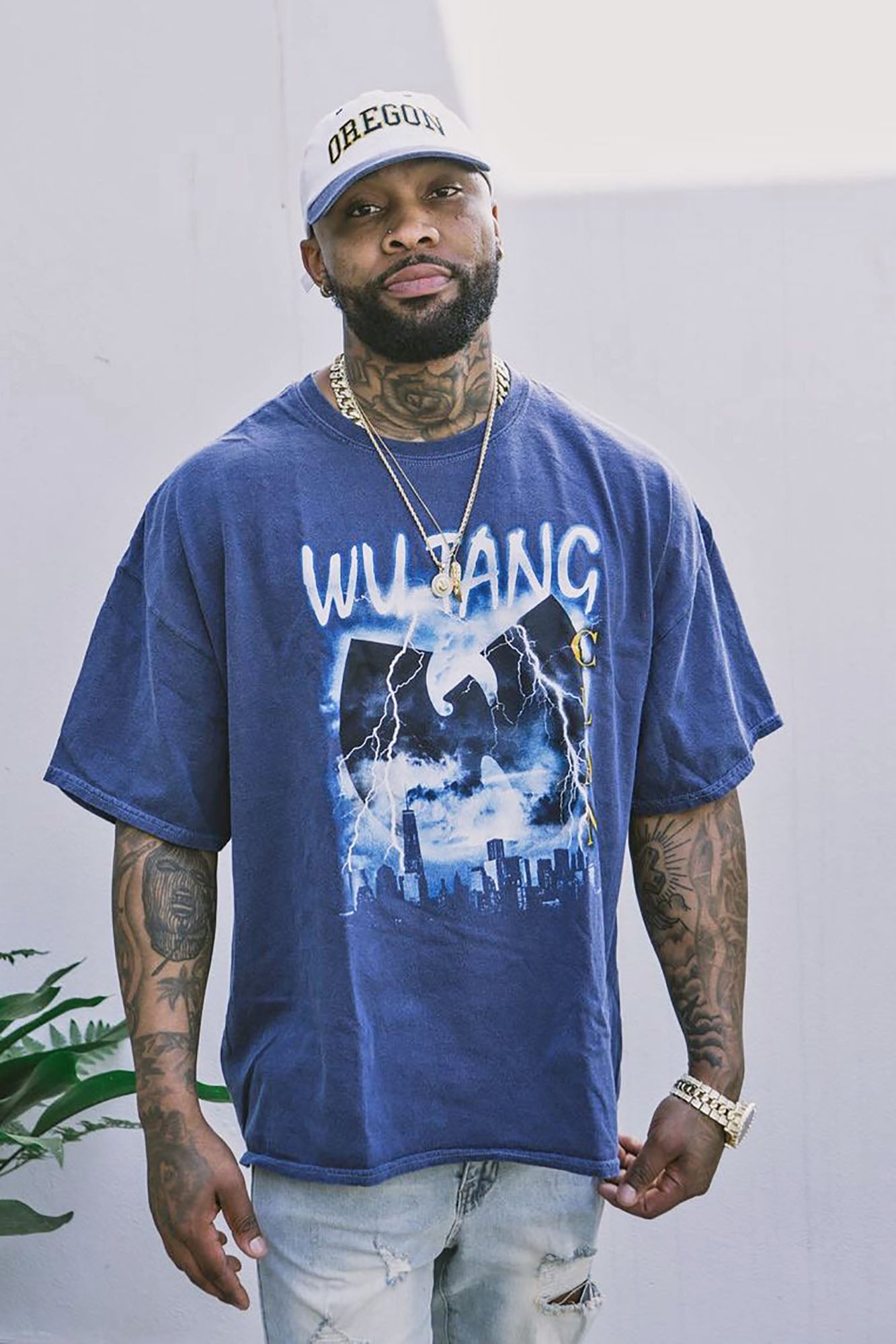 Wu Tang Lightning Vintage Wash Short Sleeve Tee