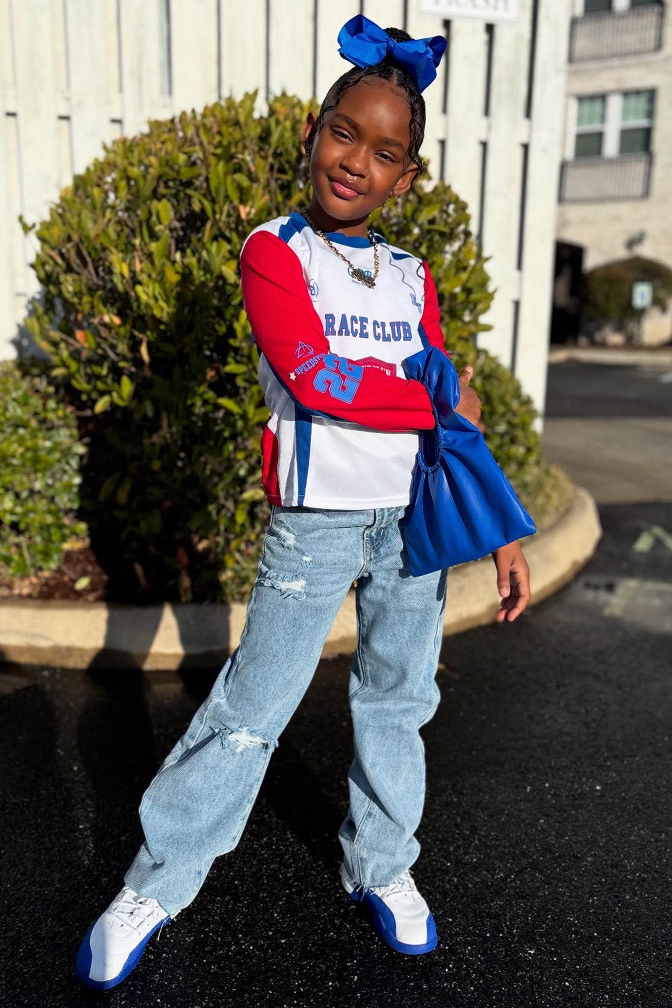 Mini Topanga 90's Ripped Straight Leg Jeans