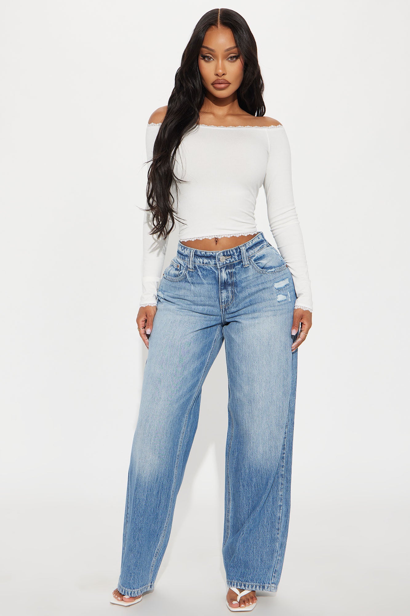 Adya Non Stretch Straight Leg Jeans