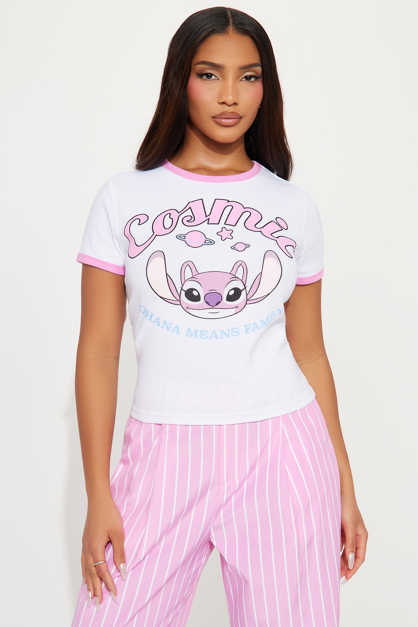 Cosmic Angel Ringer Baby Tee