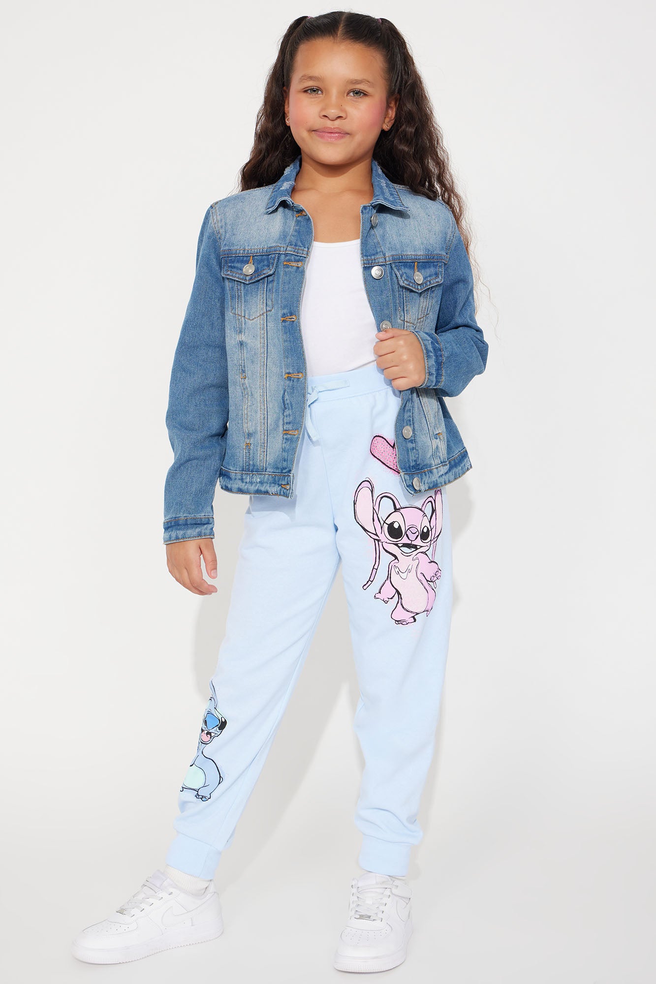 Mini Stitch and Angel Rhinestone Jogger
