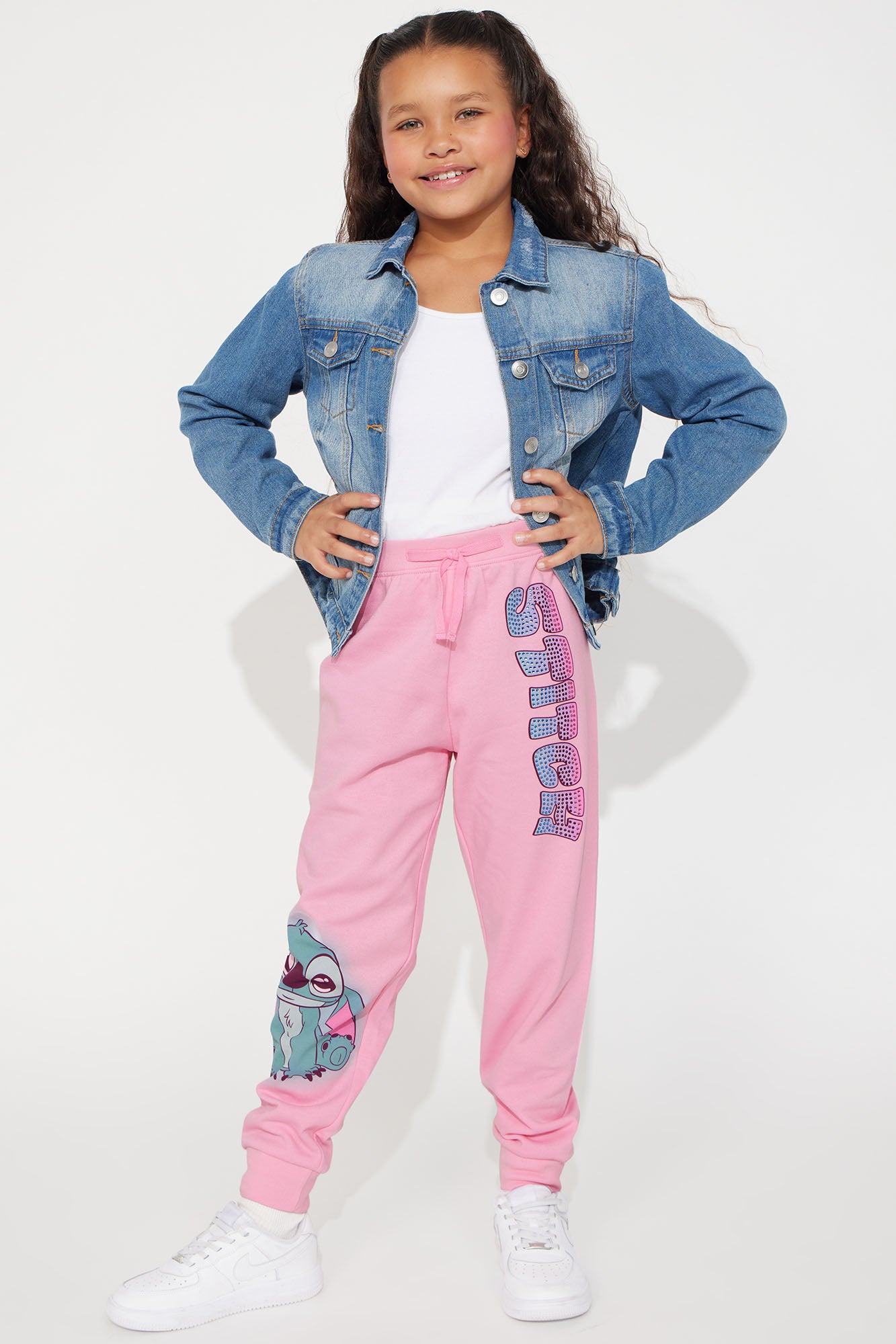 Mini Stitch Rhinestone Jogger
